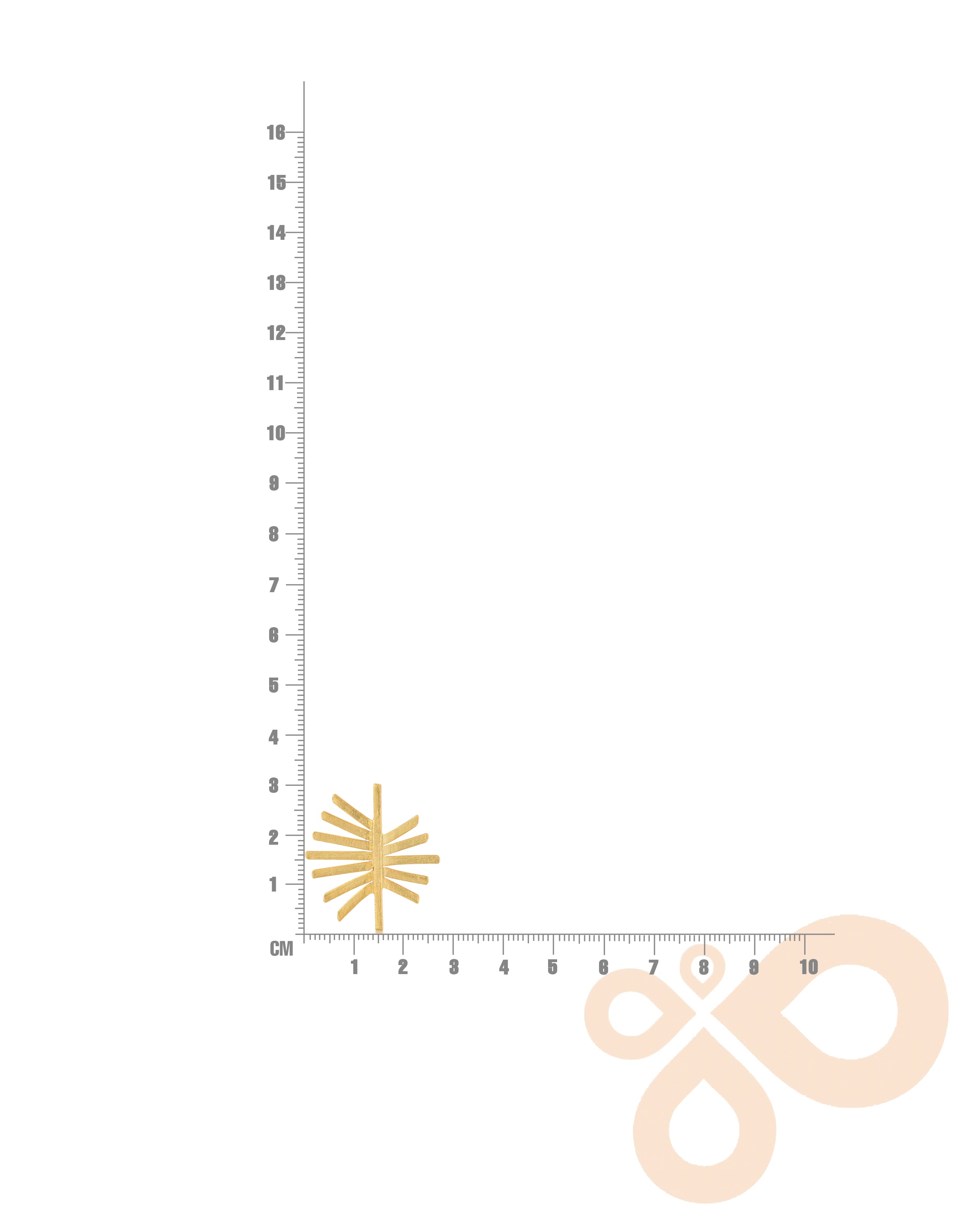 Delicate Handmade Fringe Earrings – 30mm Height with 18K Gold-Plated Design