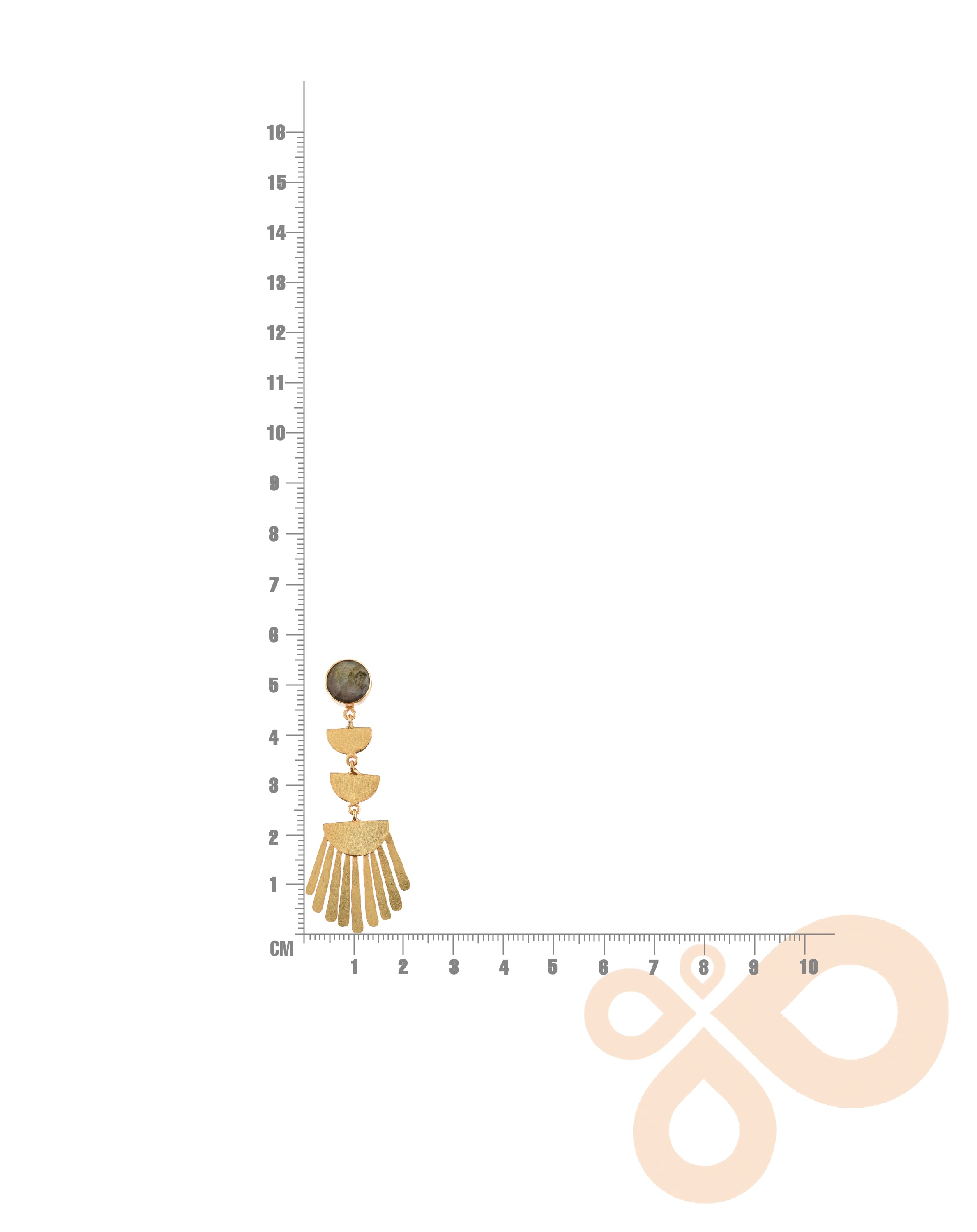 Classic Handmade Fringe Earrings – 55mm Drop, 18K Gold-Plated Finish