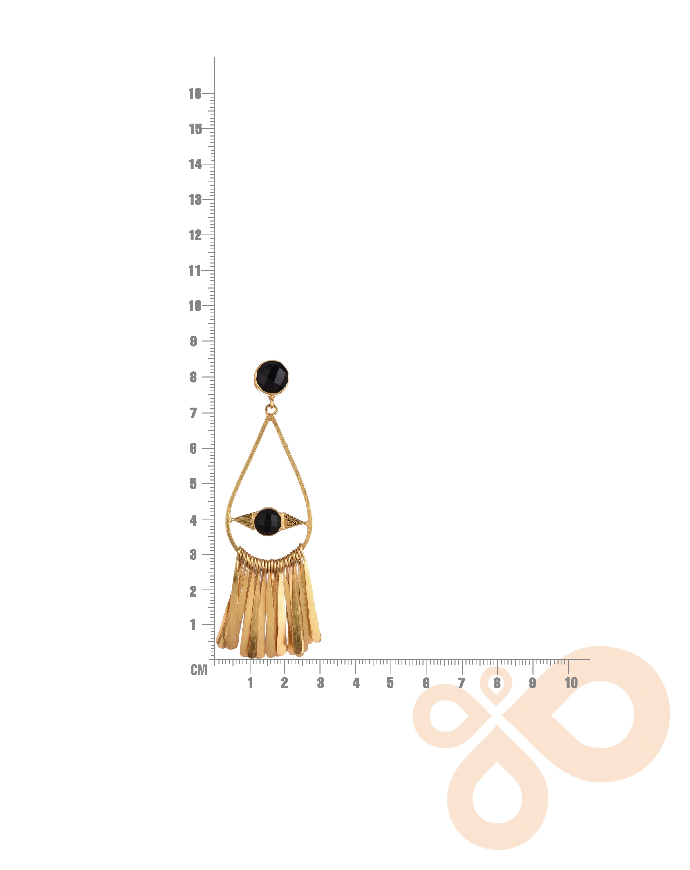 Statement Fringe Earrings – 85mm Length, Handmade with 18K Gold Plating