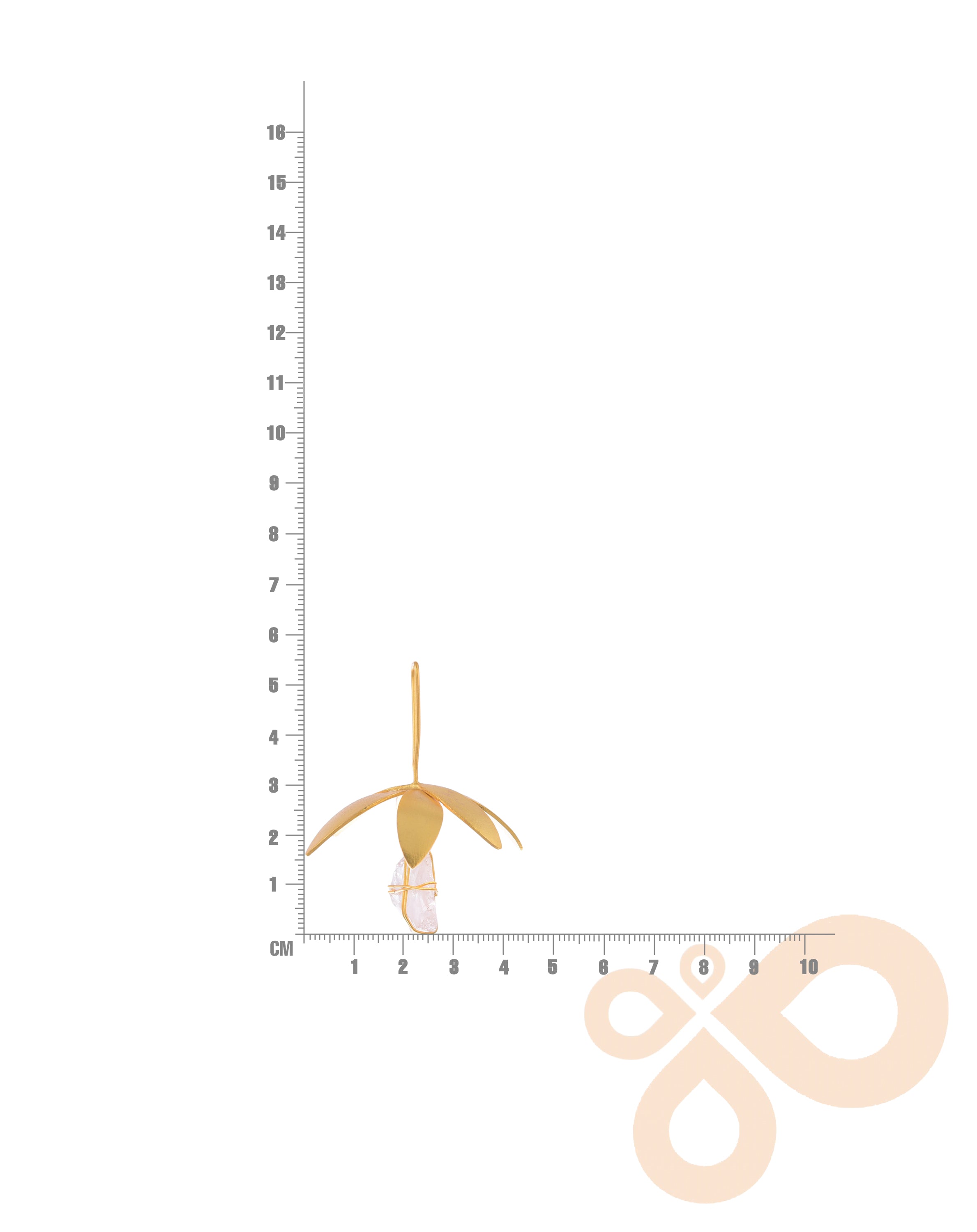 Sophisticated Nature Earrings – 55mm Height with 18K Gold Plating for a Timeless Look