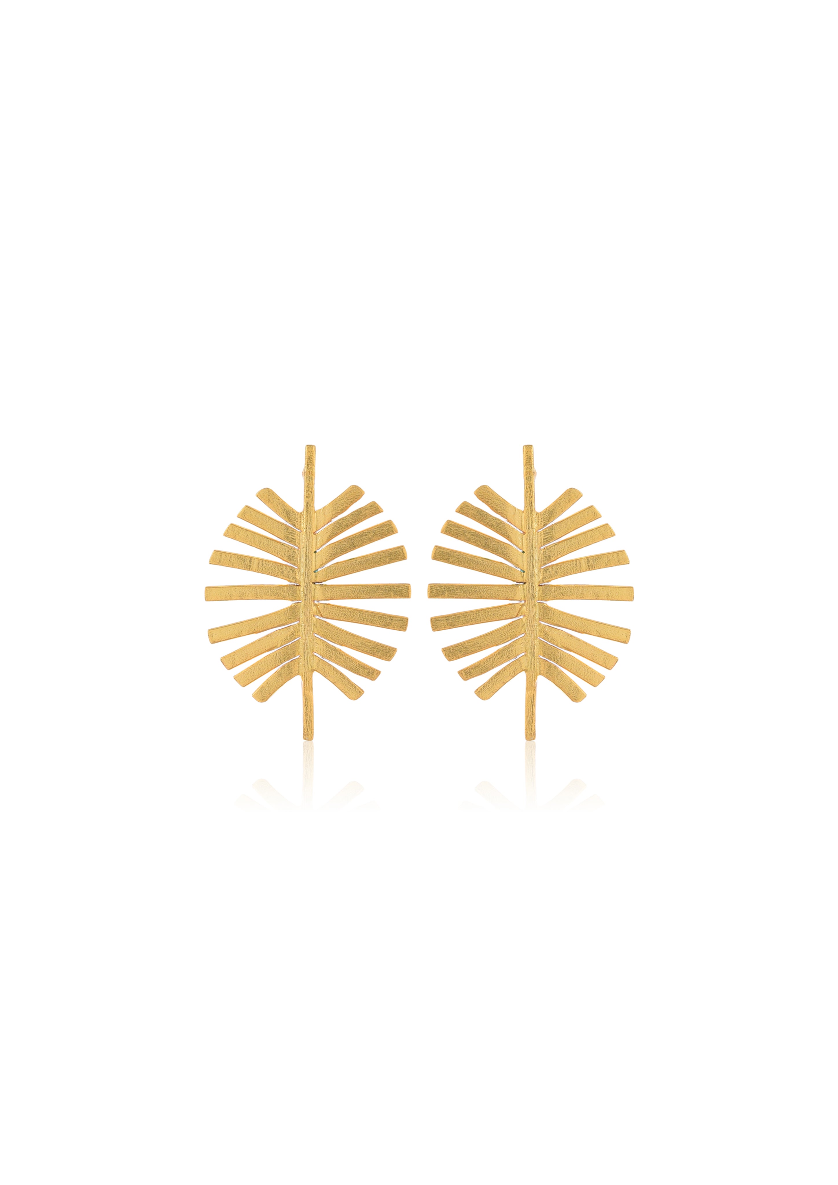 Compact Fringe Earrings – 30mm Height, Handcrafted with 18K Gold Plating