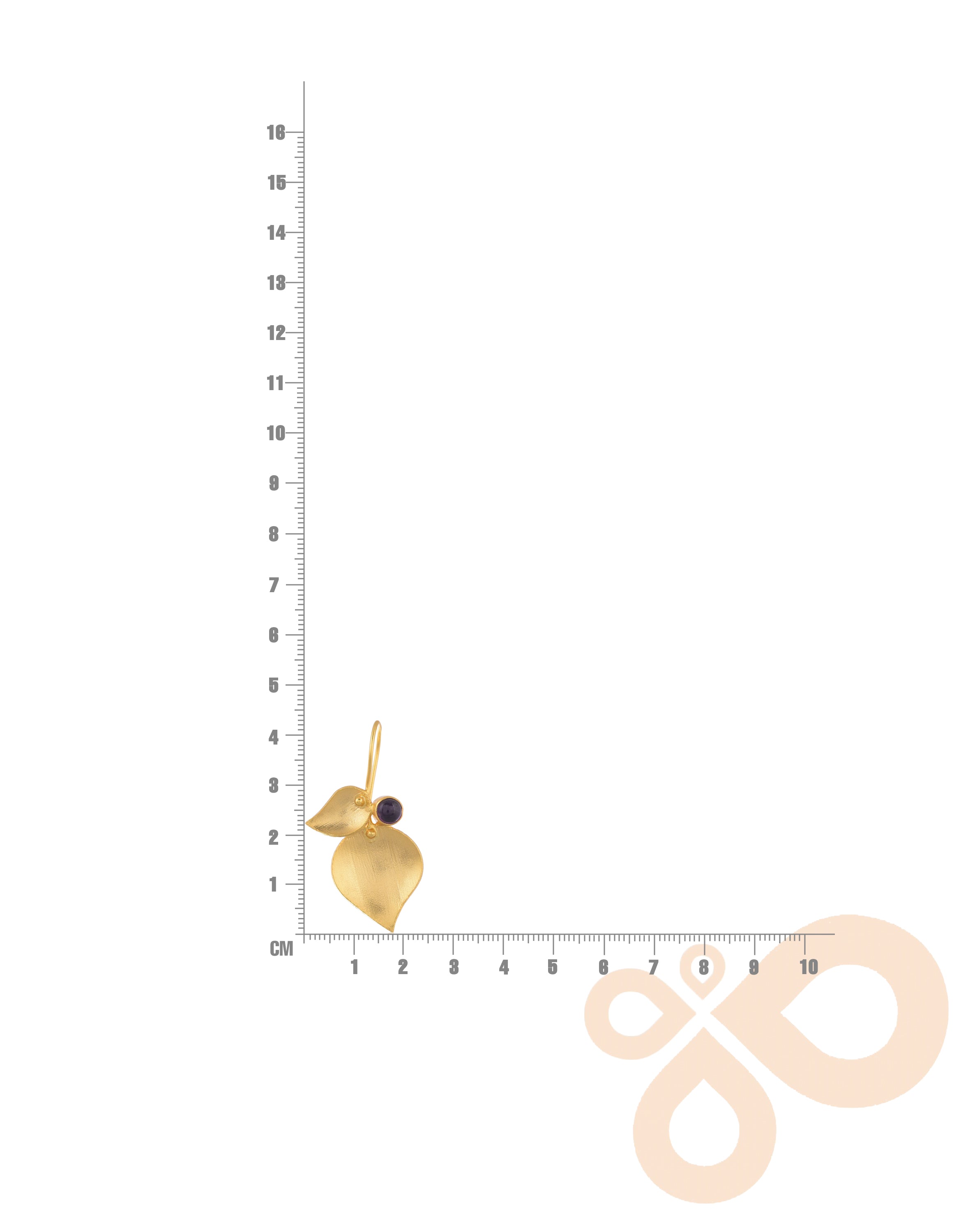 Handmade Nature Earrings – 43mm Long with 18K Gold Plating for Traditional Looks