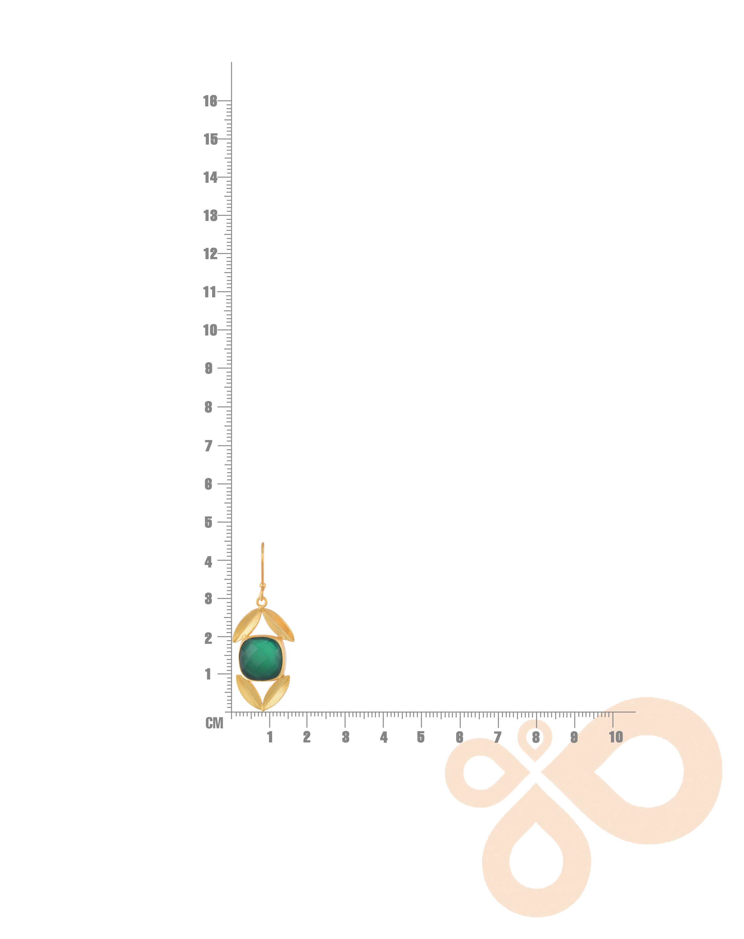 Elegant Nature Earrings – 45mm Height, Handcrafted with 18K Gold-Plated Finish