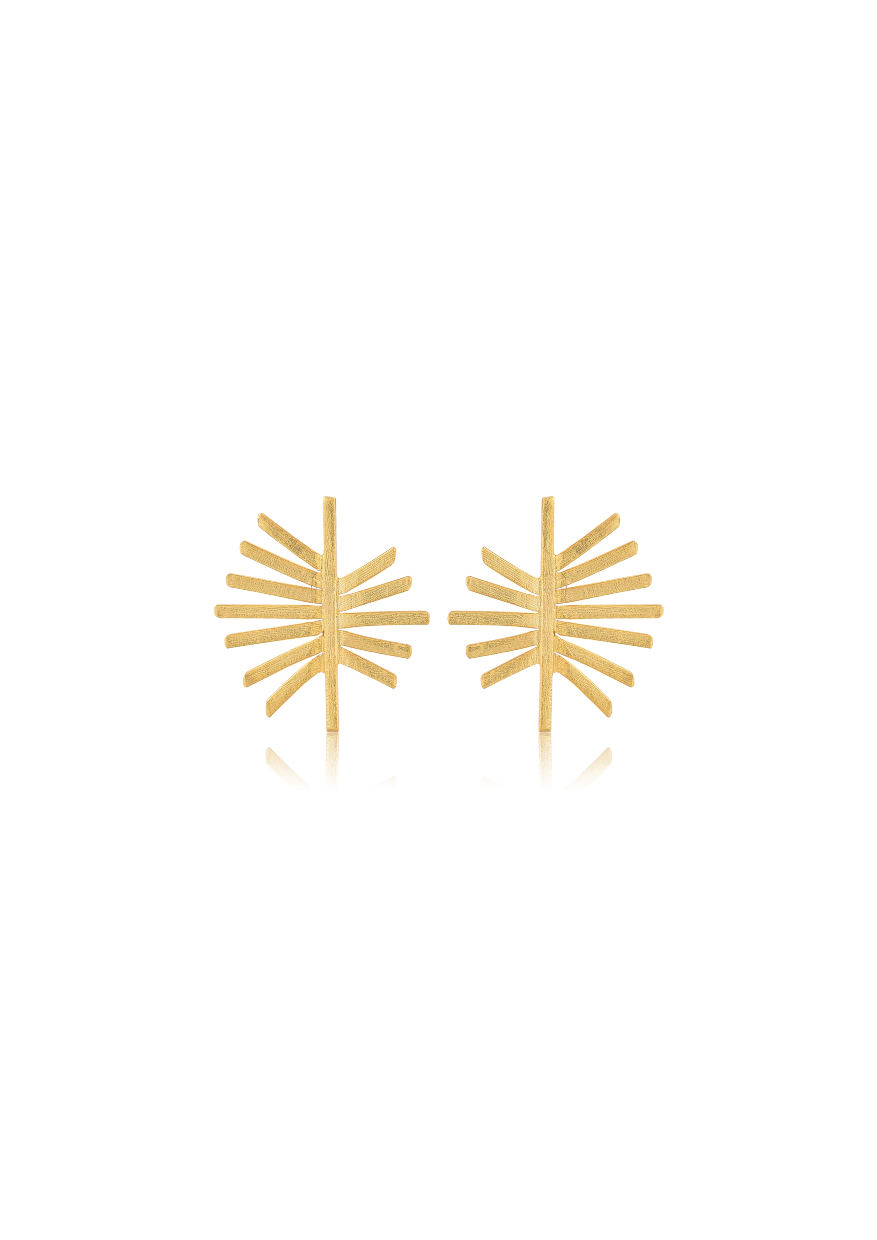 Delicate Handmade Fringe Earrings – 30mm Height with 18K Gold-Plated Design