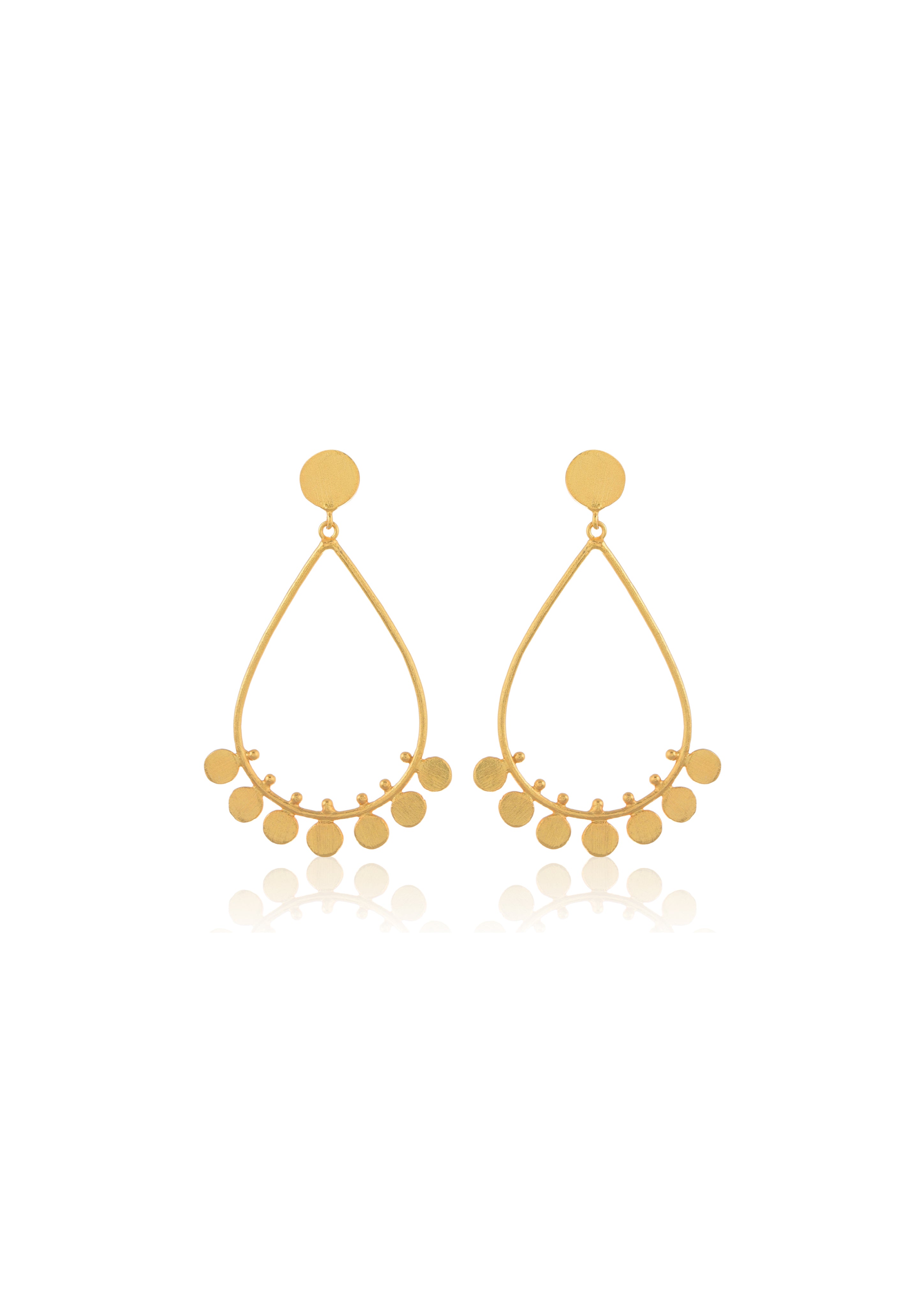 Maiden Earrings – 61mm Handmade Design with a 22K Gold-Plated Finish