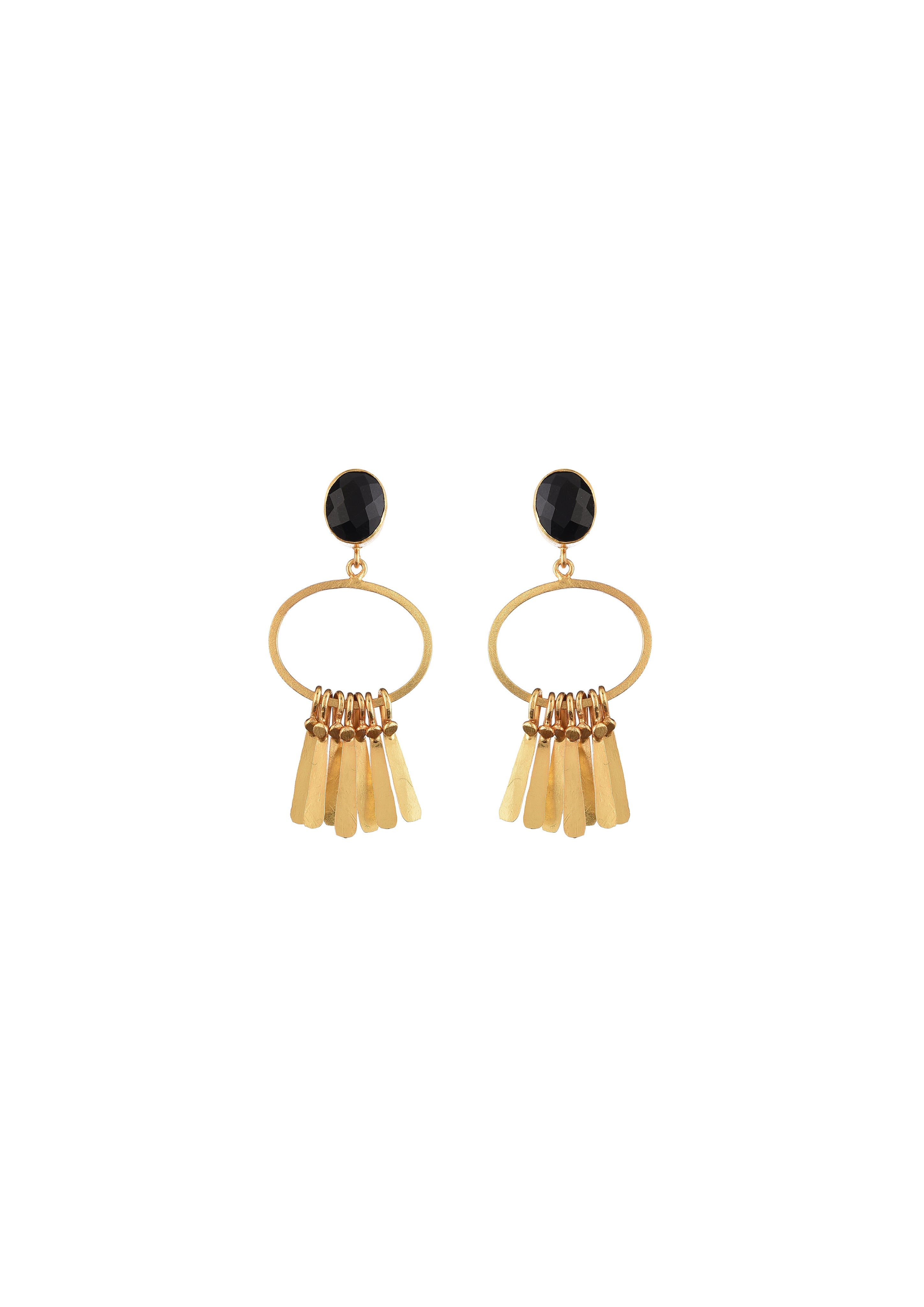 18K Gold-Plated Fringe Earrings – Handmade Design for a Chic Look