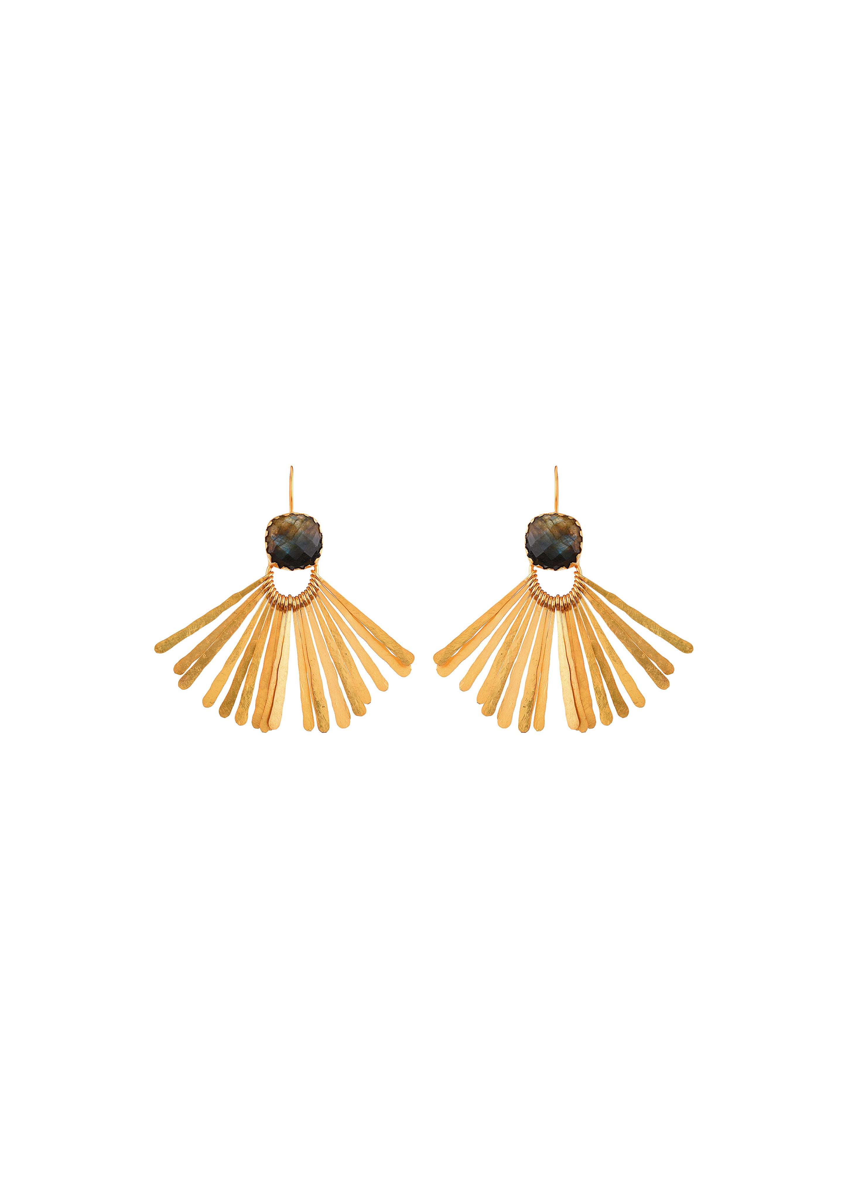 Artisan Fringe Earrings – Handmade with Stunning 18K Gold-Plated Finish
