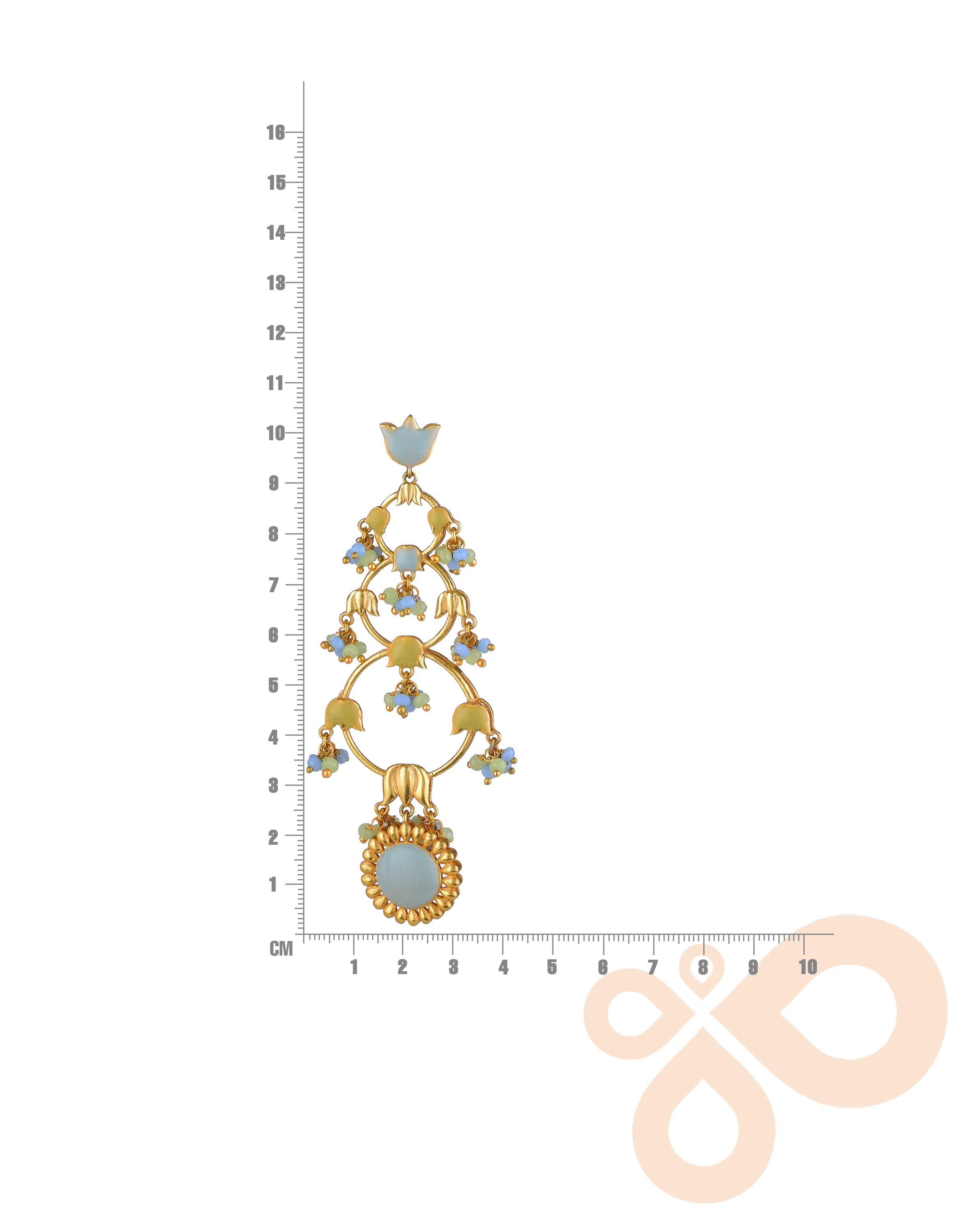 Elegant 22K Gold-Plated Jannat Earrings – Handmade Jewelry