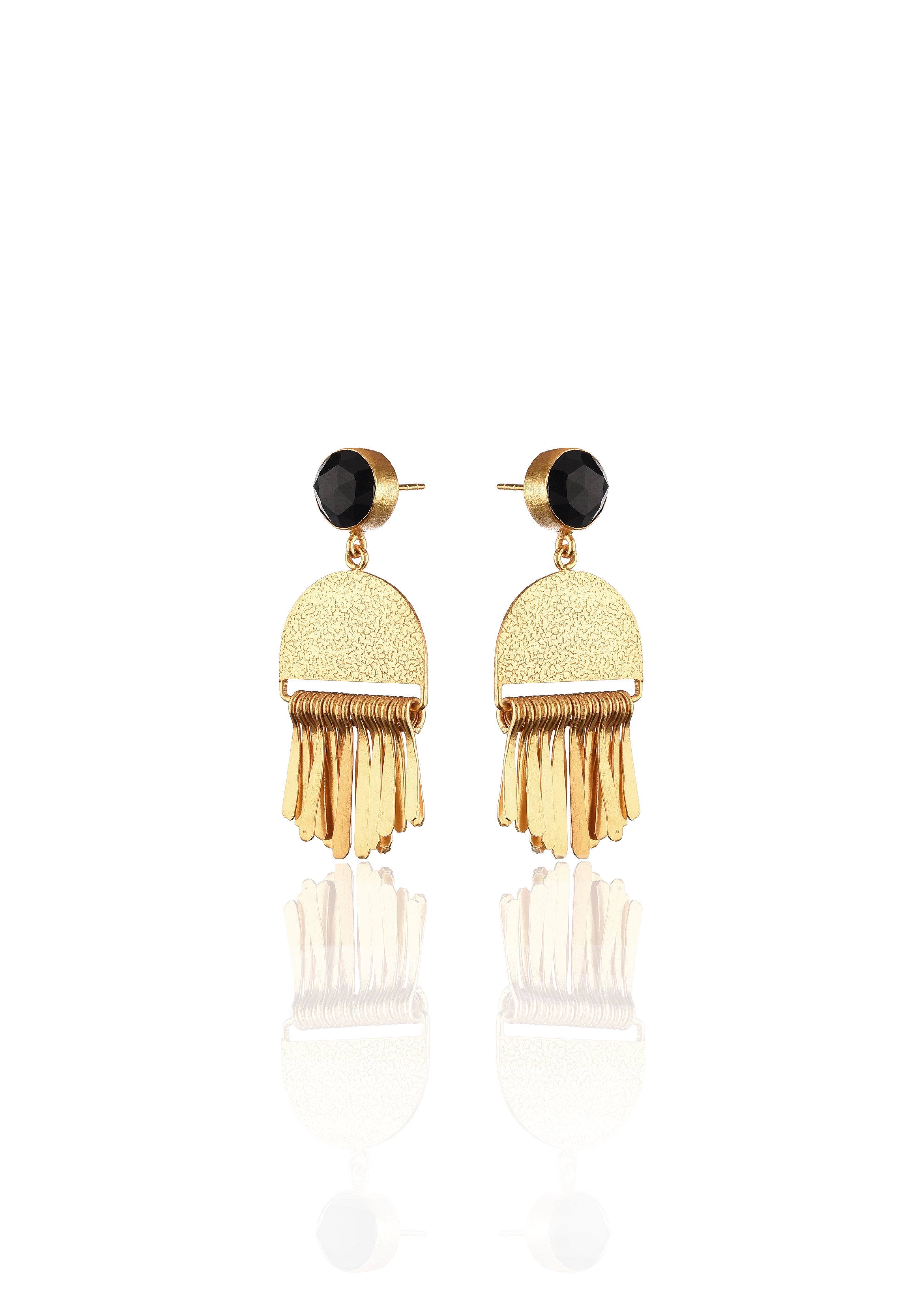 Fringe Earrings – Handcrafted with 18K Gold-Plated Elegance