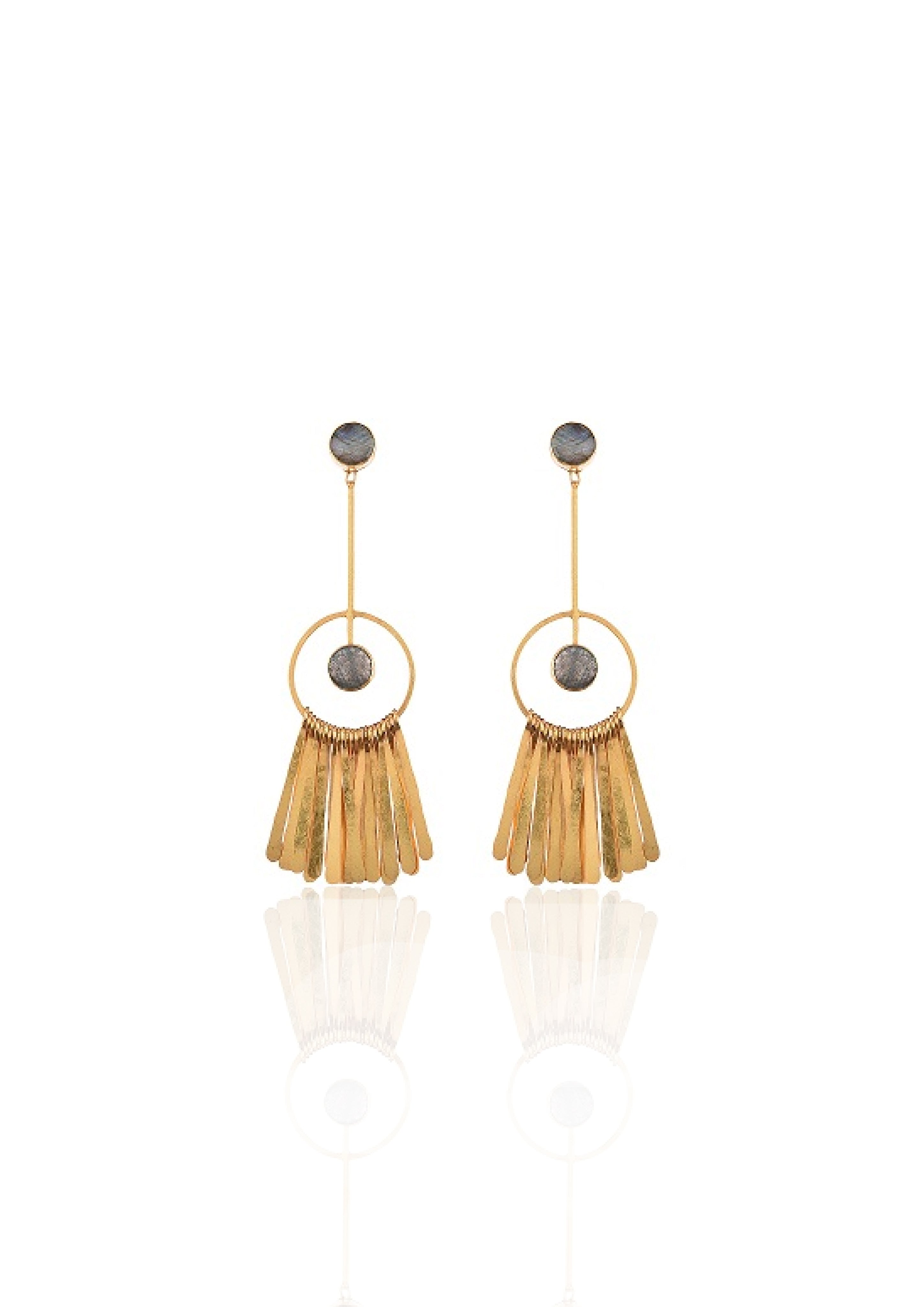 Luxury Fringe Earrings – Handmade with Premium 18K Gold-Plated Detail