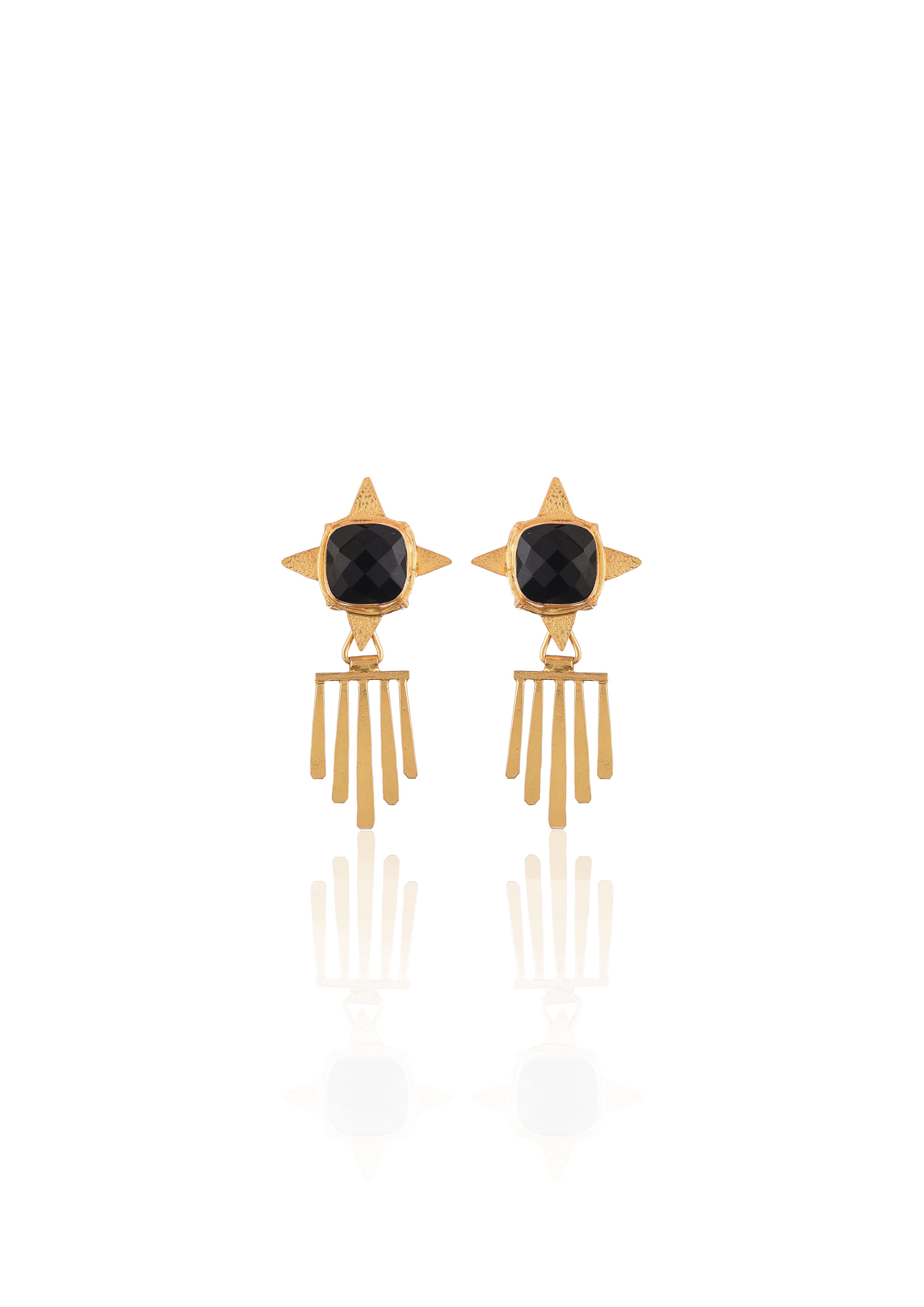 Handmade Fringe Earrings – Sophisticated 18K Gold-Plated Design