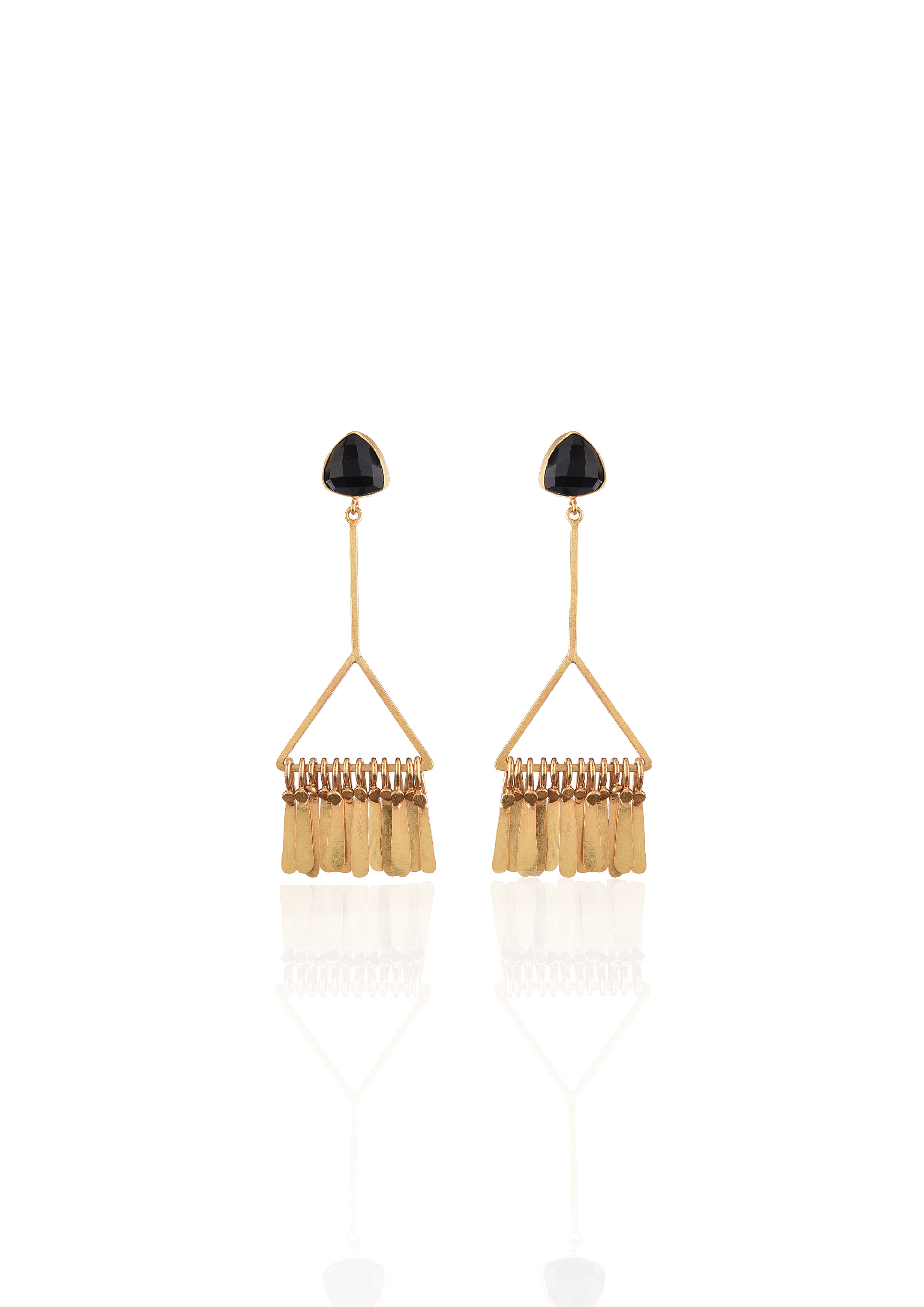 Chic Handmade Fringe Earrings – Finished with 18K Gold Plating