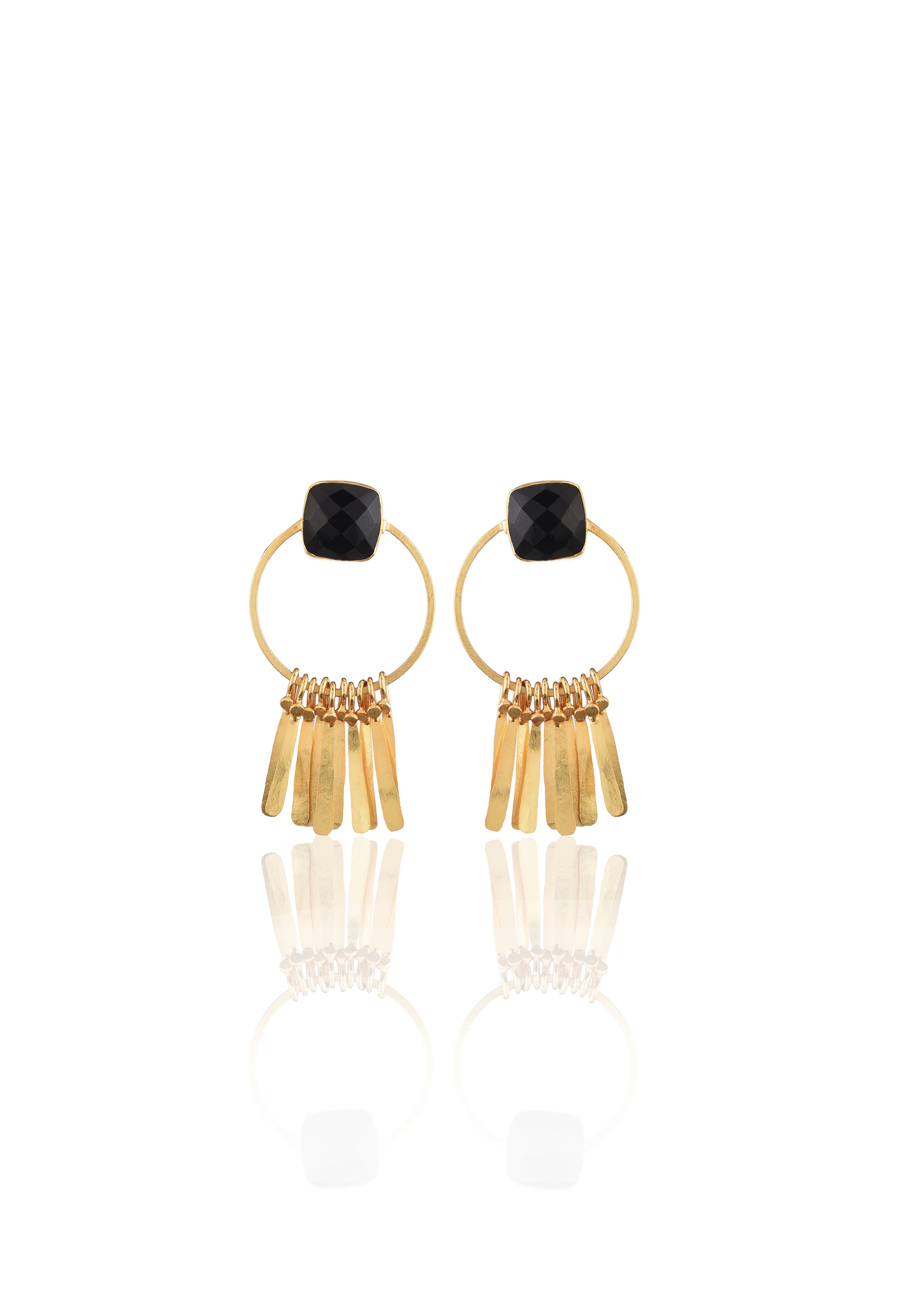 Unique Fringe Earrings – Handmade with an Elegant 18K Gold-Plated Touch