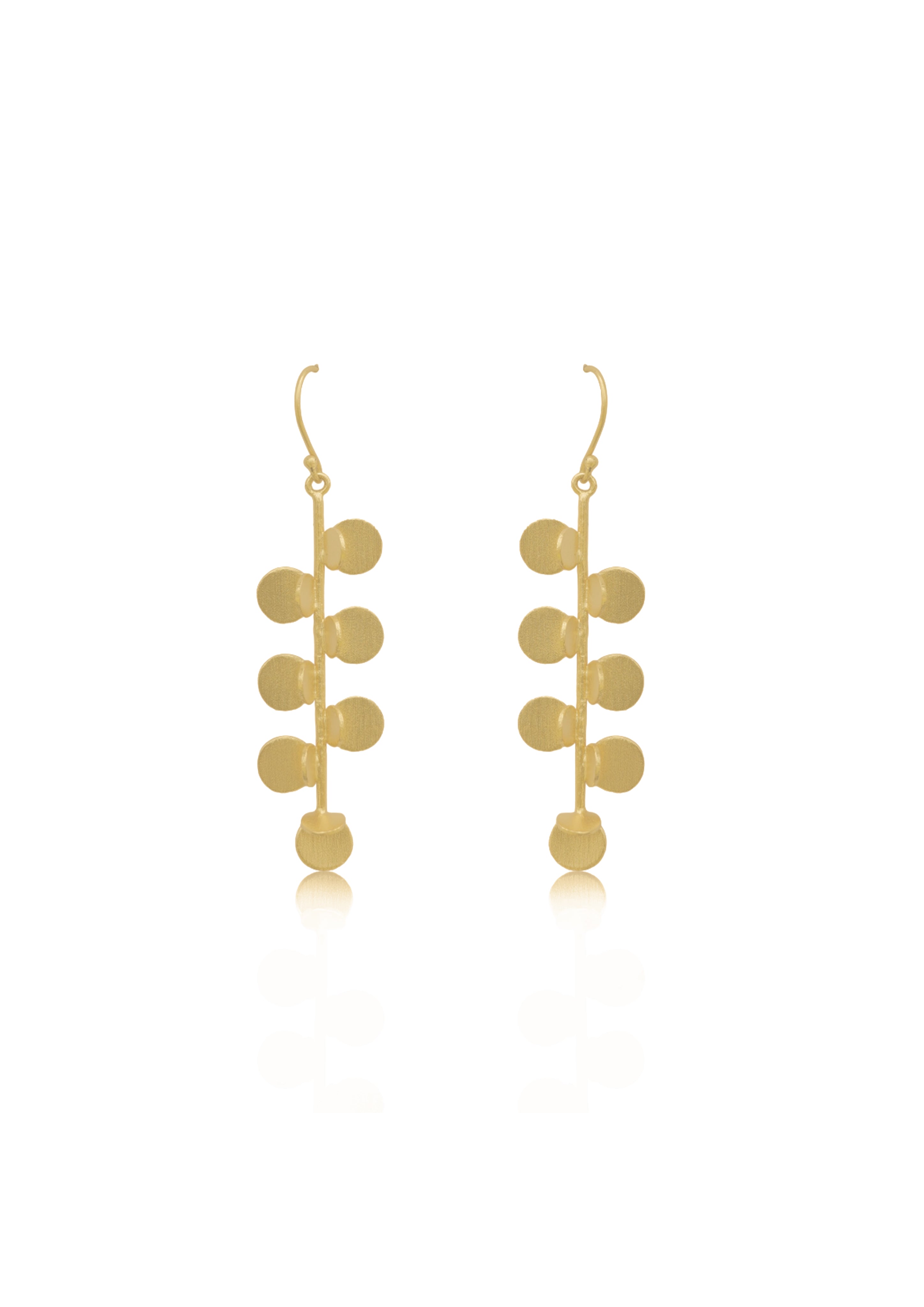 Maiden Earrings – 69mm Height with 18K Gold-Plated, Handmade in India