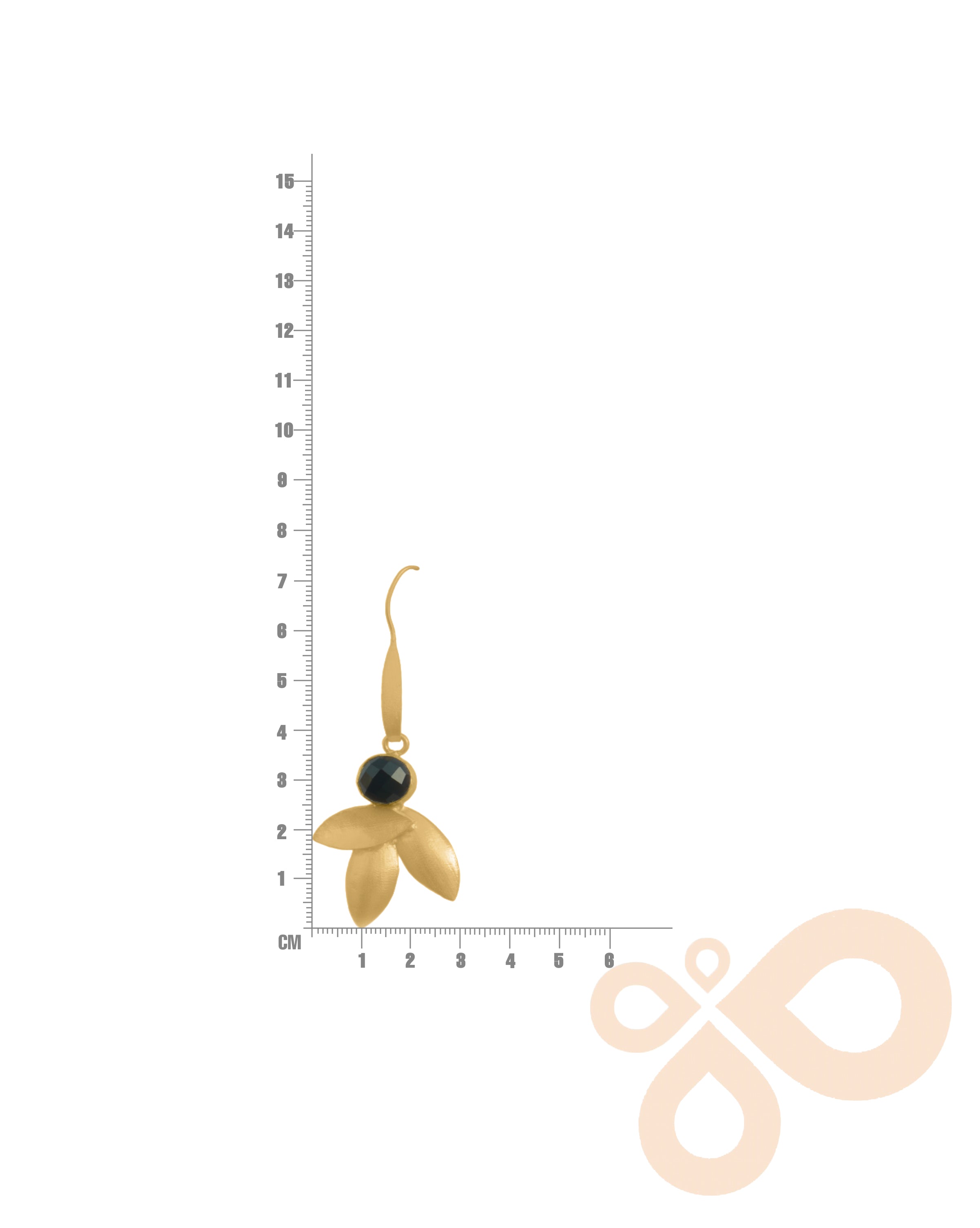 Nature Earrings - 73mm Height with 22K Gold Plating