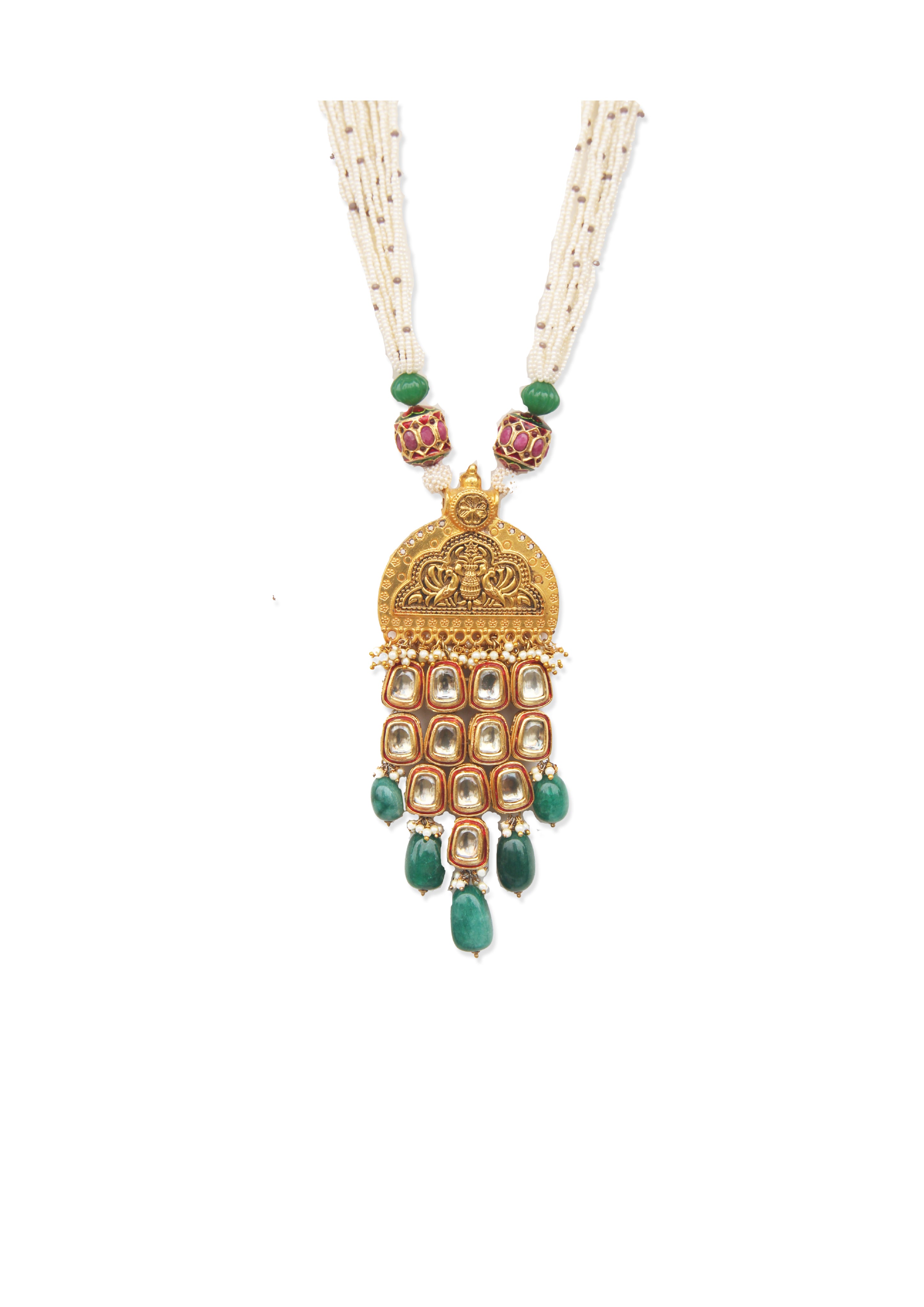 Noor Necklace - Ethical Brass Jewelry with Luxurious 22K Gold Finish