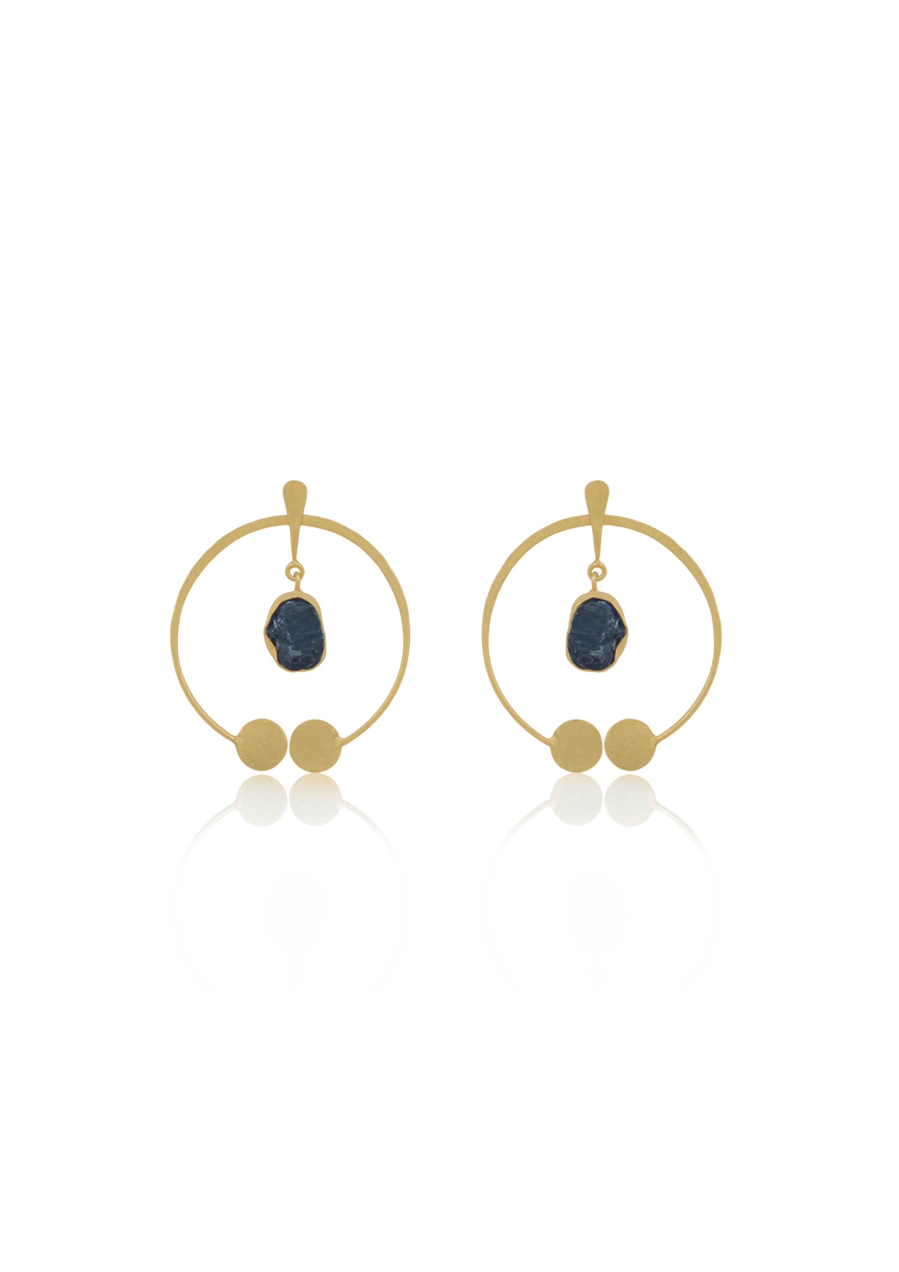 Maiden Earrings – 61mm Height with 18K Gold-Plated, Handmade in India