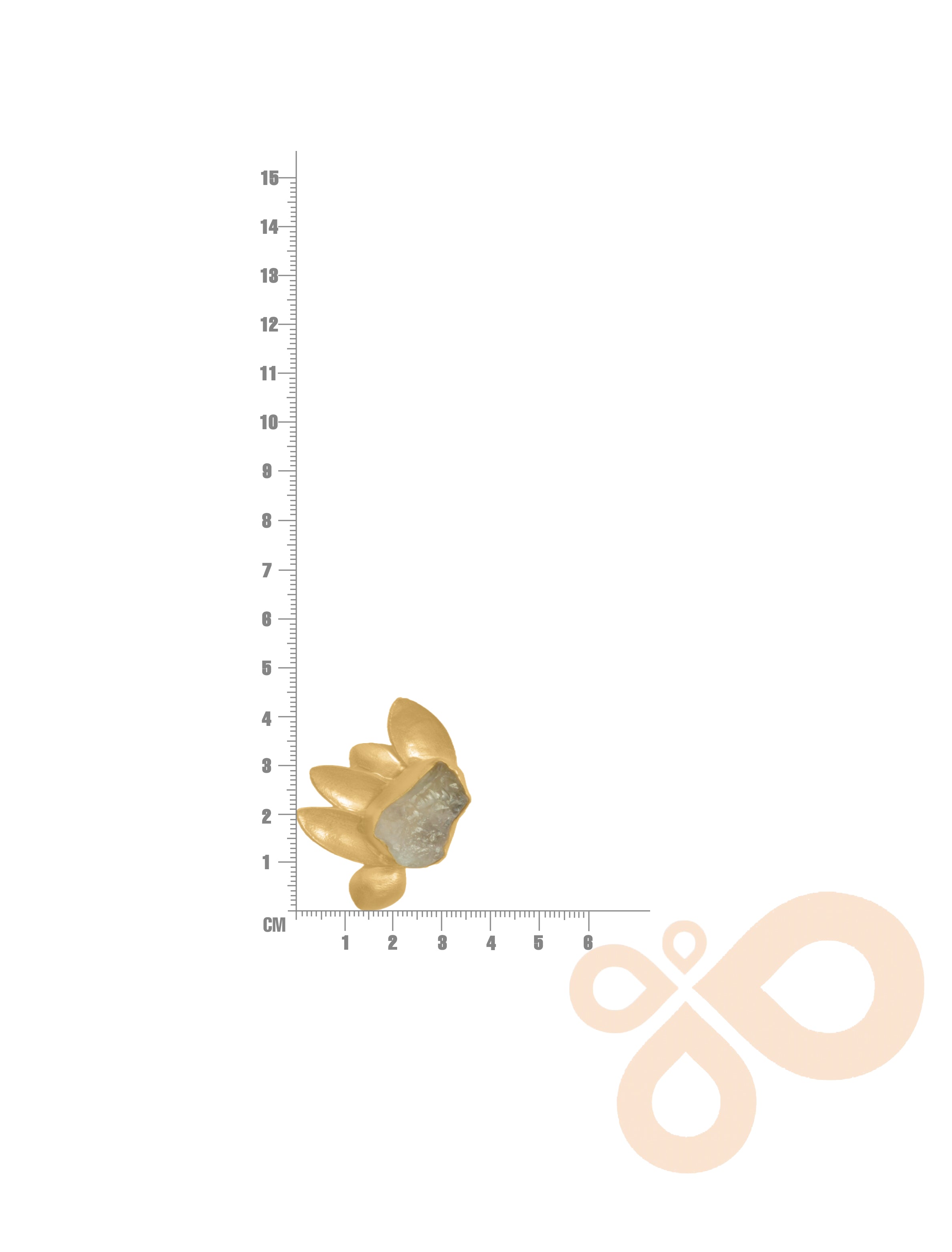 Nature Earrings - 36mm Height with 22K Gold plating