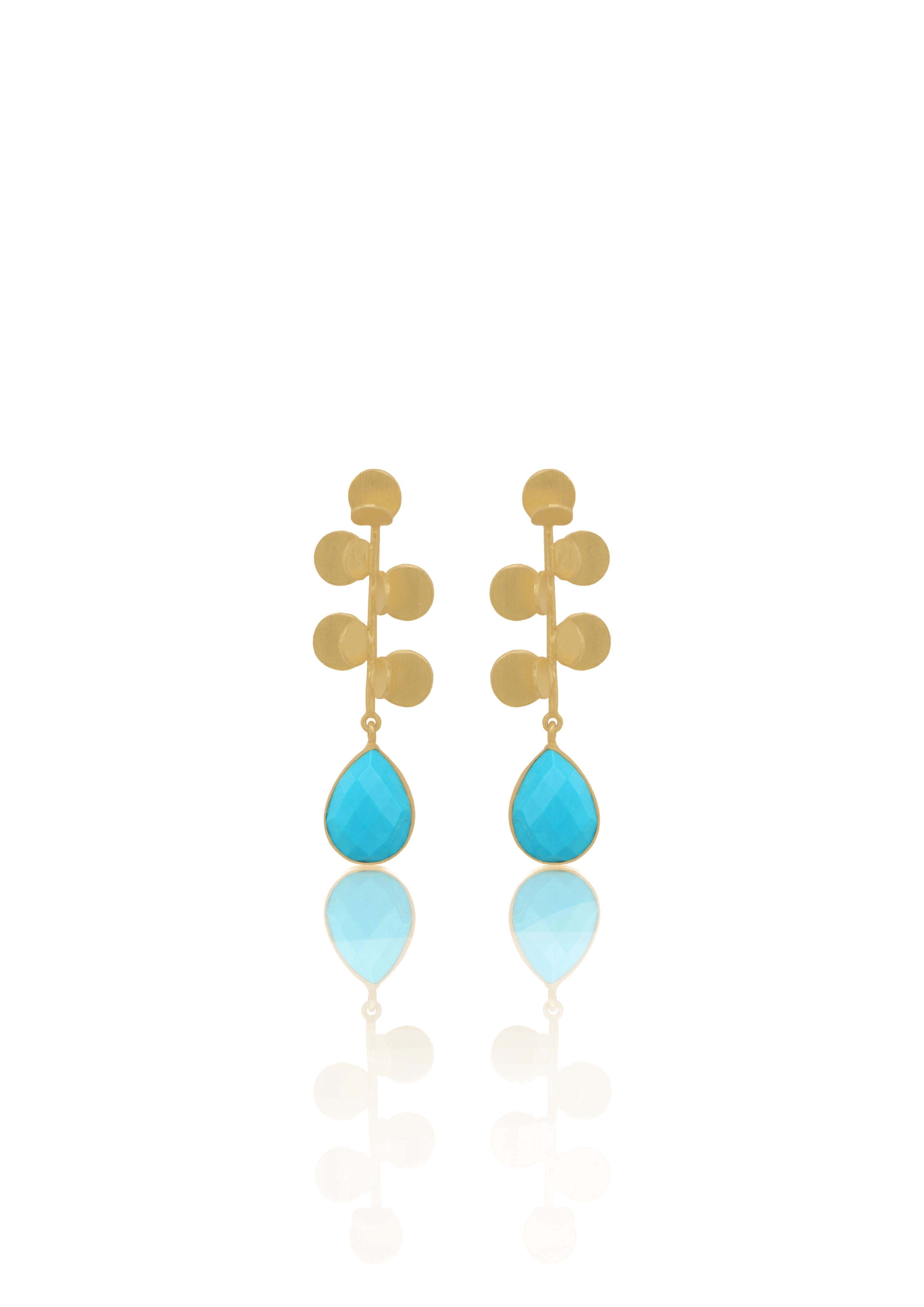 Maiden Earrings – 56mm Height with 18K Gold-Plated, Handmade in India