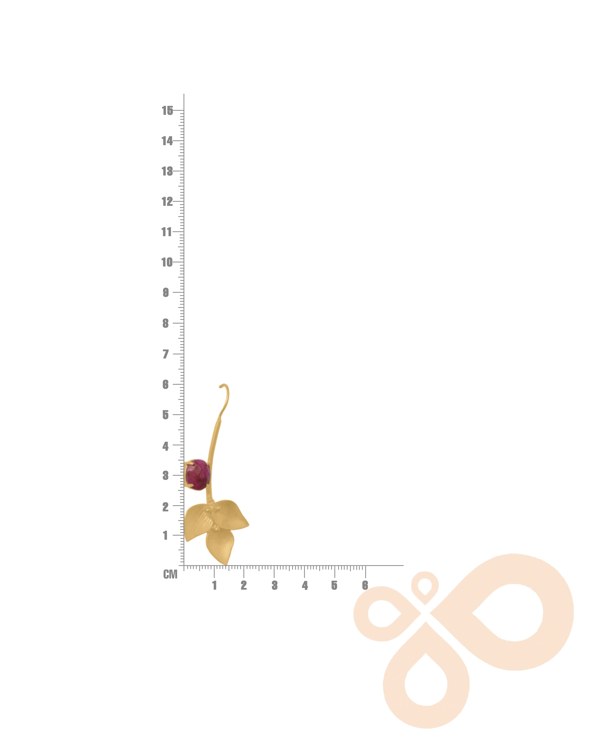 Leaf style Nature Earrings with 22k Gold Plating