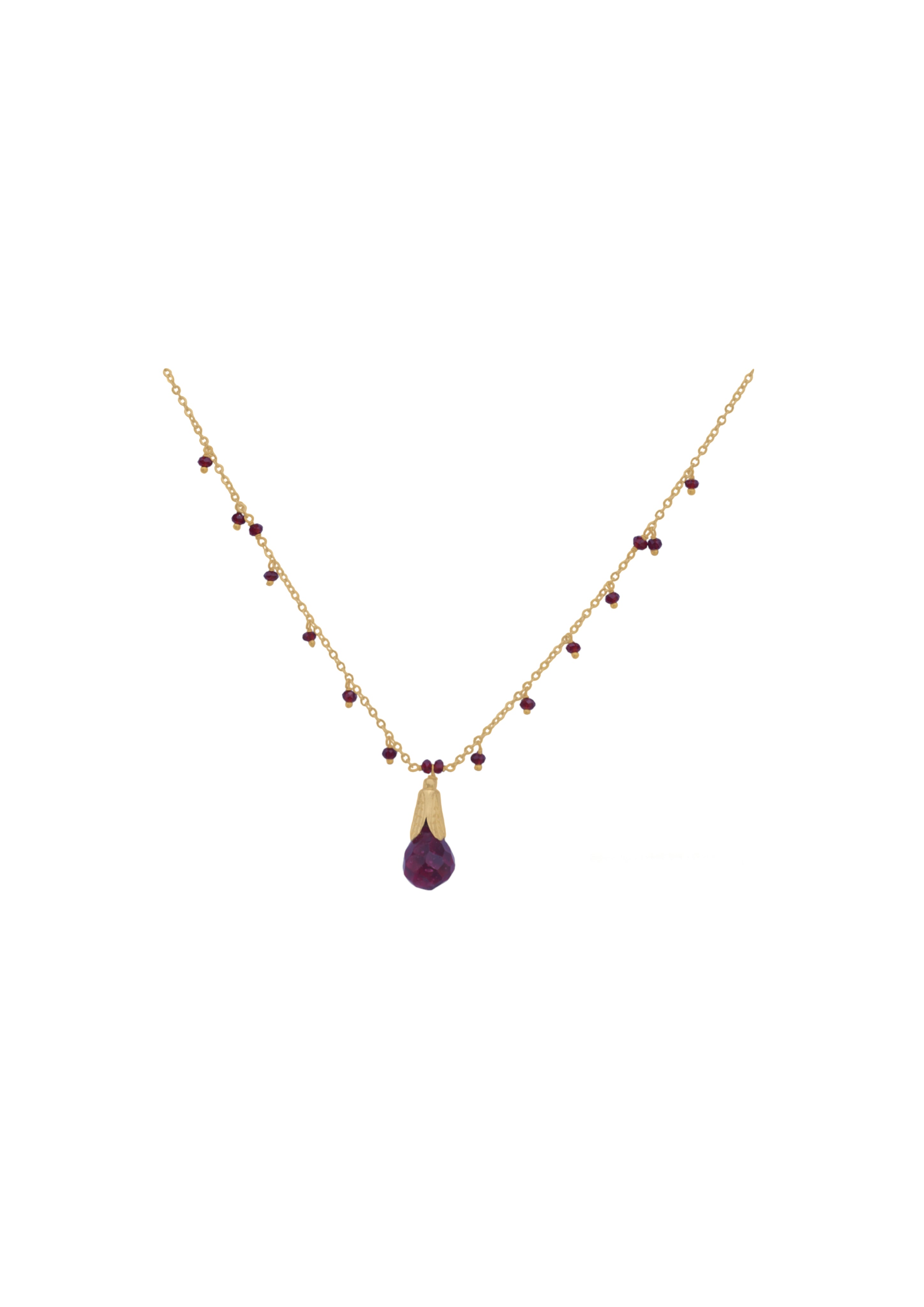 Fine One Necklace - Brass with 18K Gold Plate and Pendant