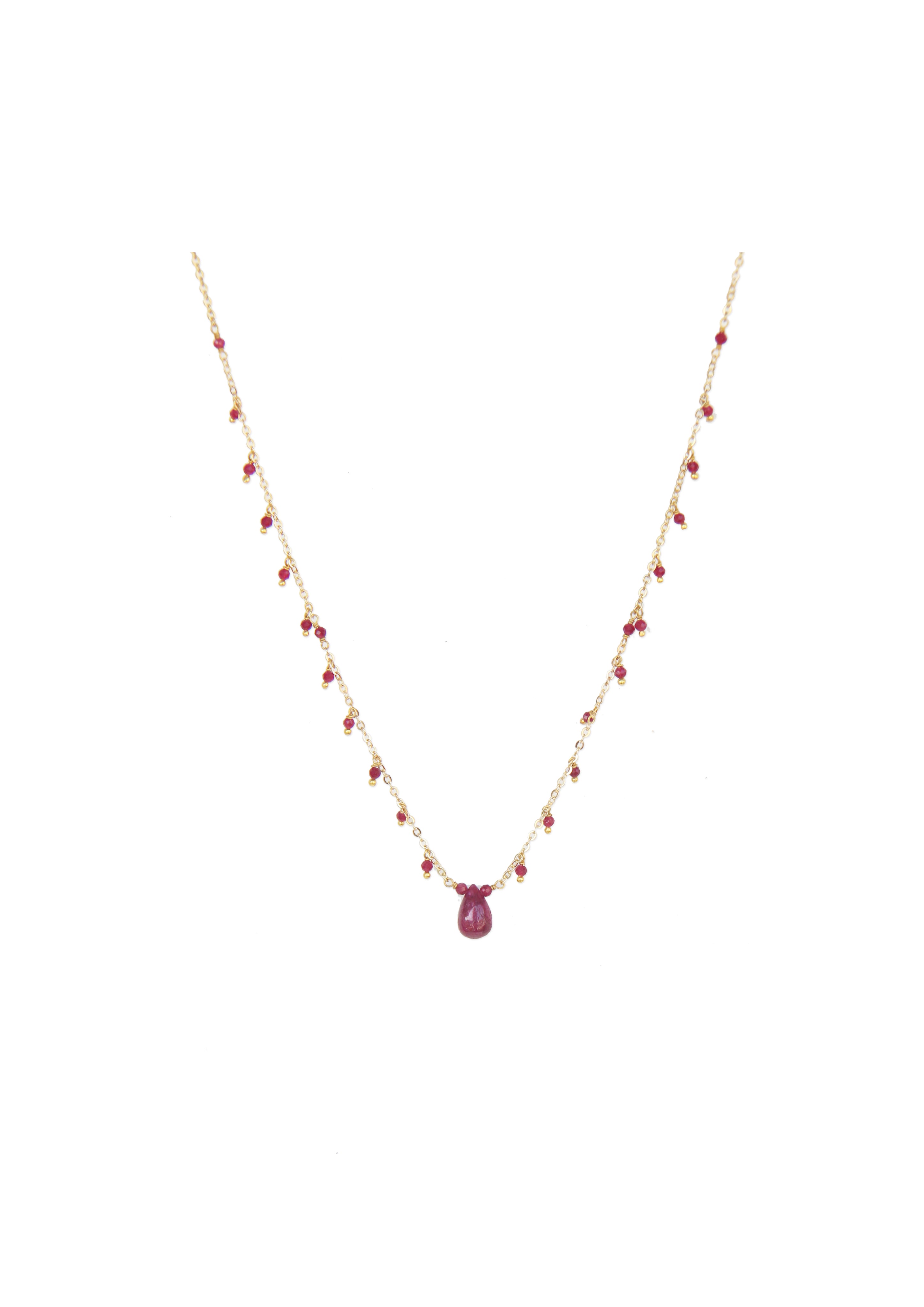 Fine One Necklace: Ruby Pendant