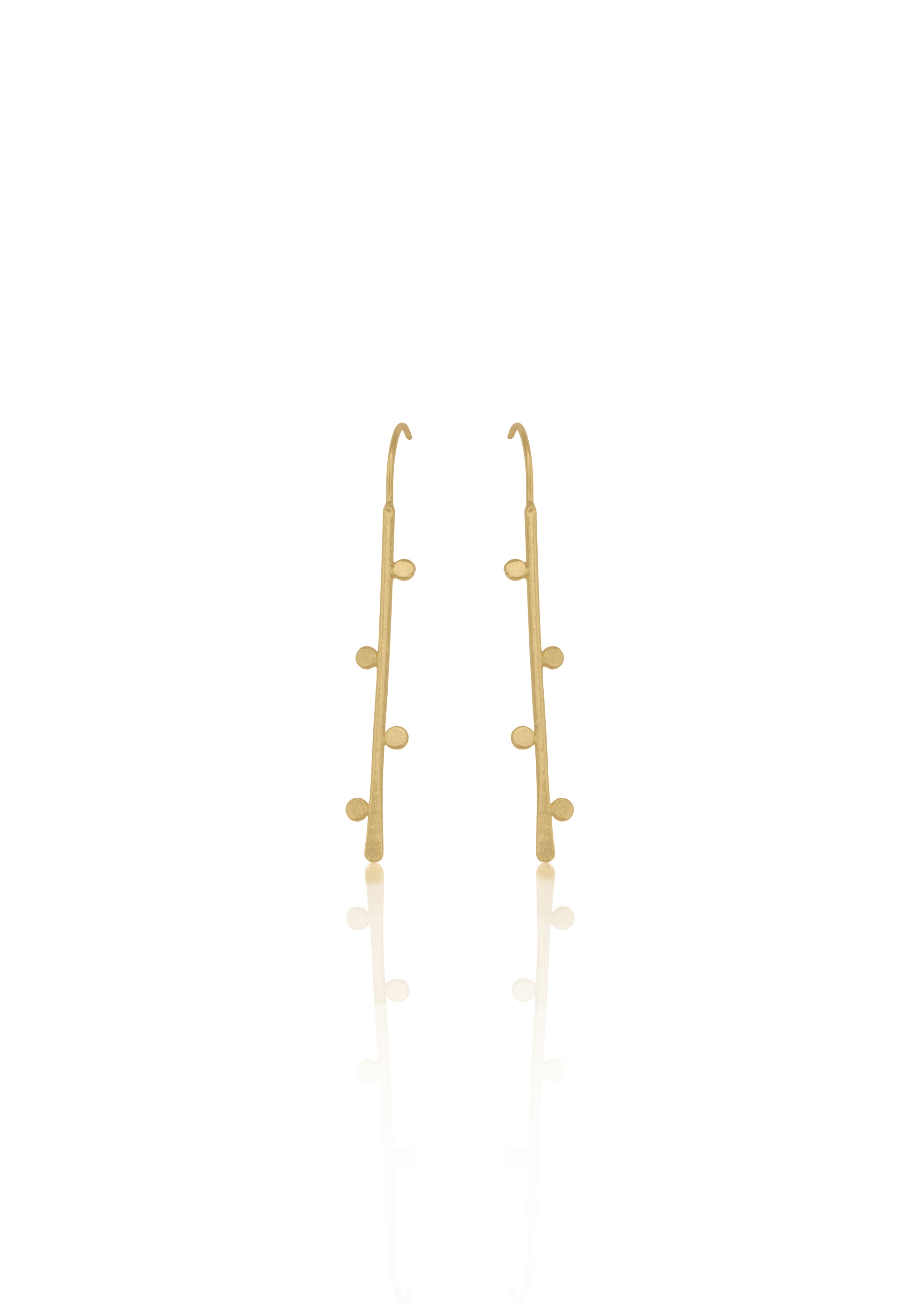 Maiden Earrings – 57mm Height with 18K Gold-Plated, Handmade in India