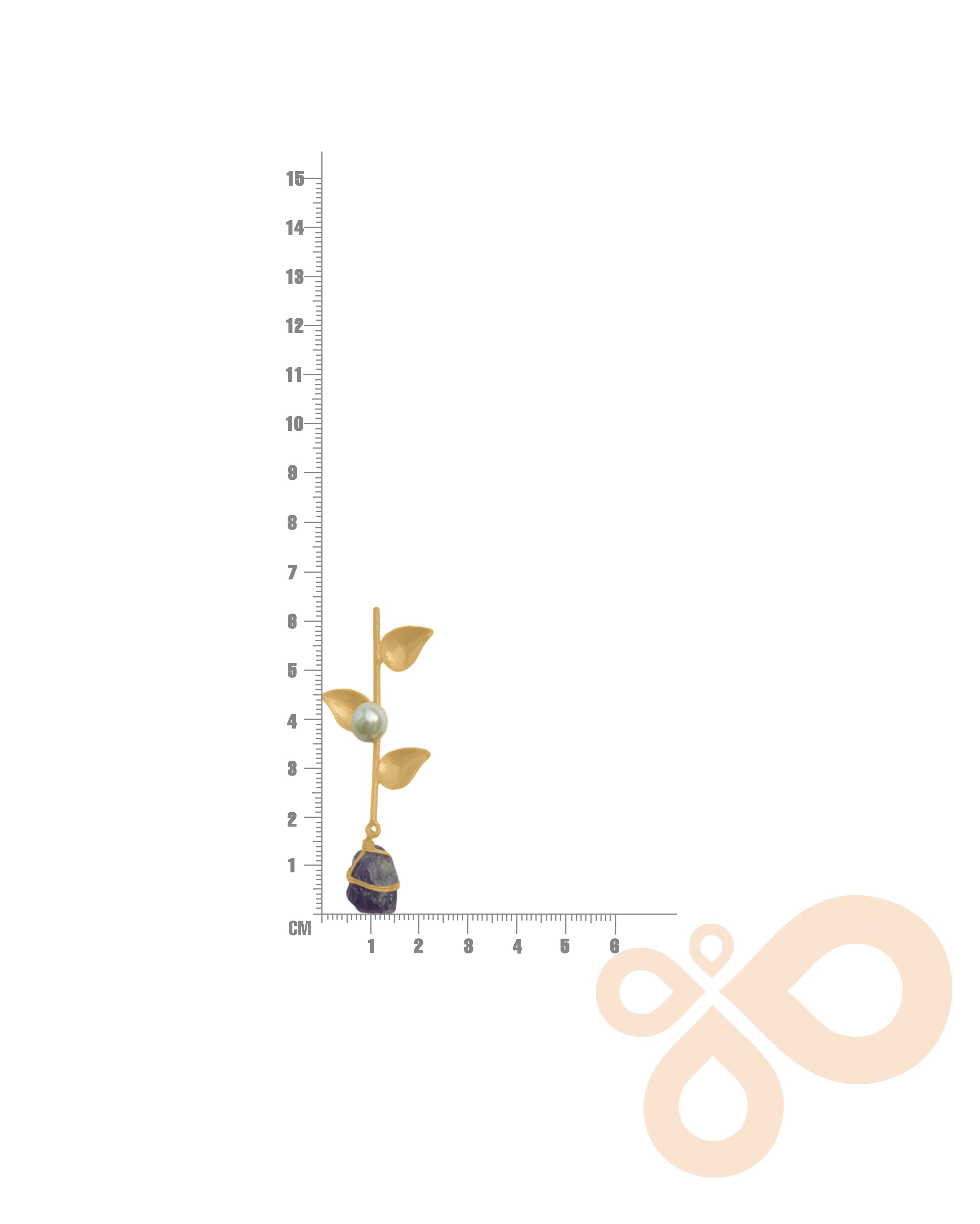 Leaf Style Nature Earrings with 18K Gold-Plated Plating