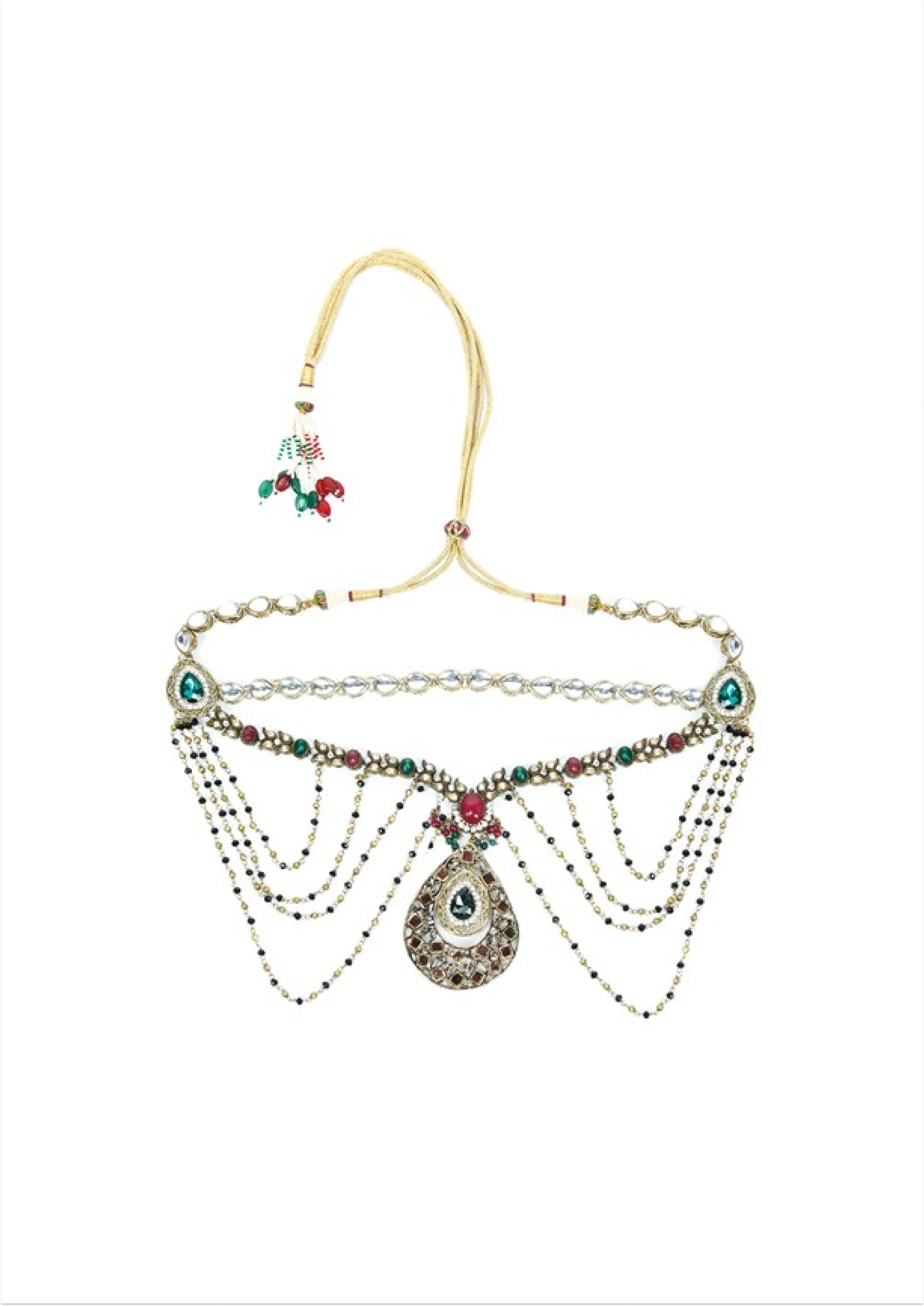 Victoria Necklace - Handmade Brass with 18K Gold Plate, 65mm x 50mm Pendant