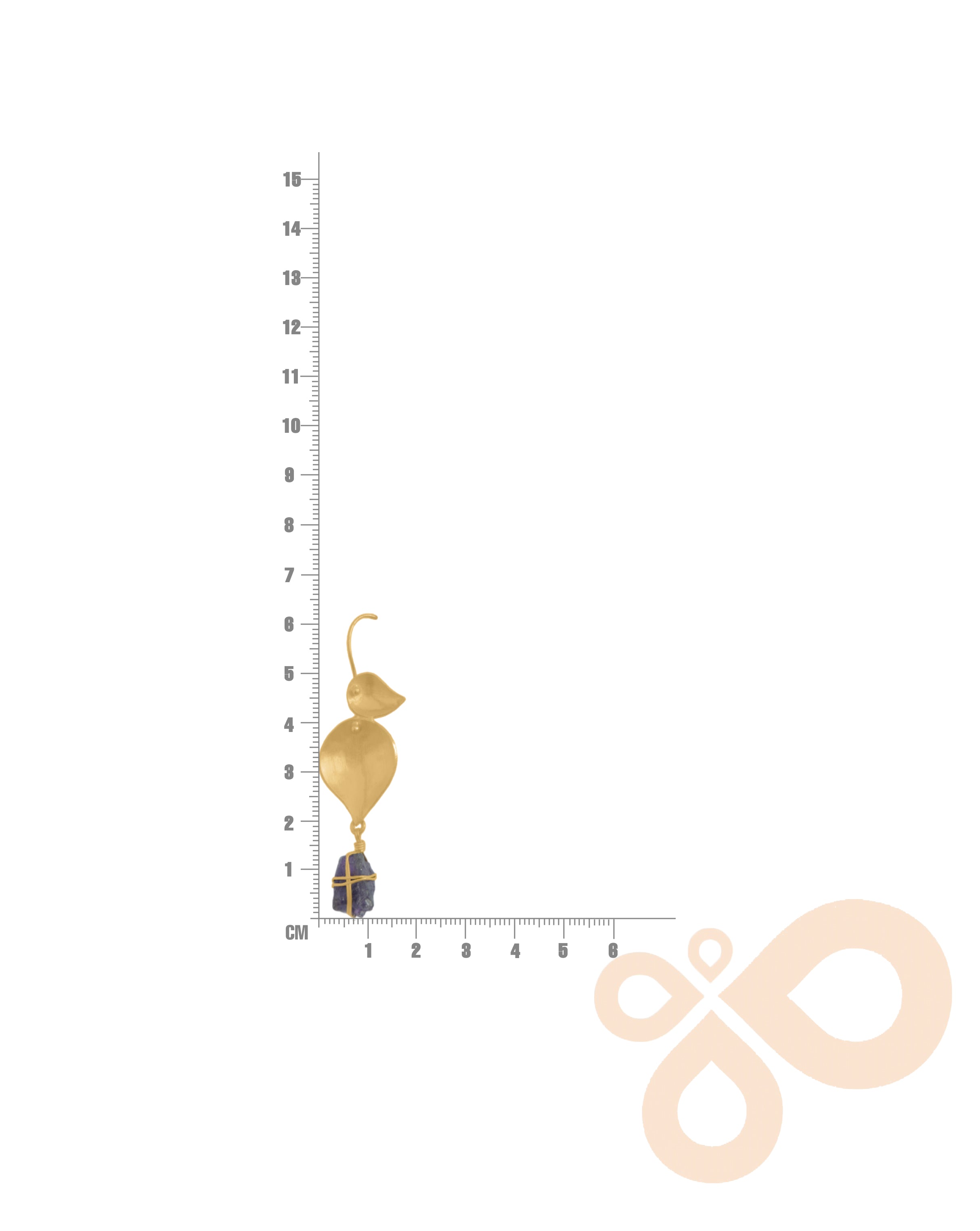 Nature Earrings - 62mm Height with 22K Gold Plating