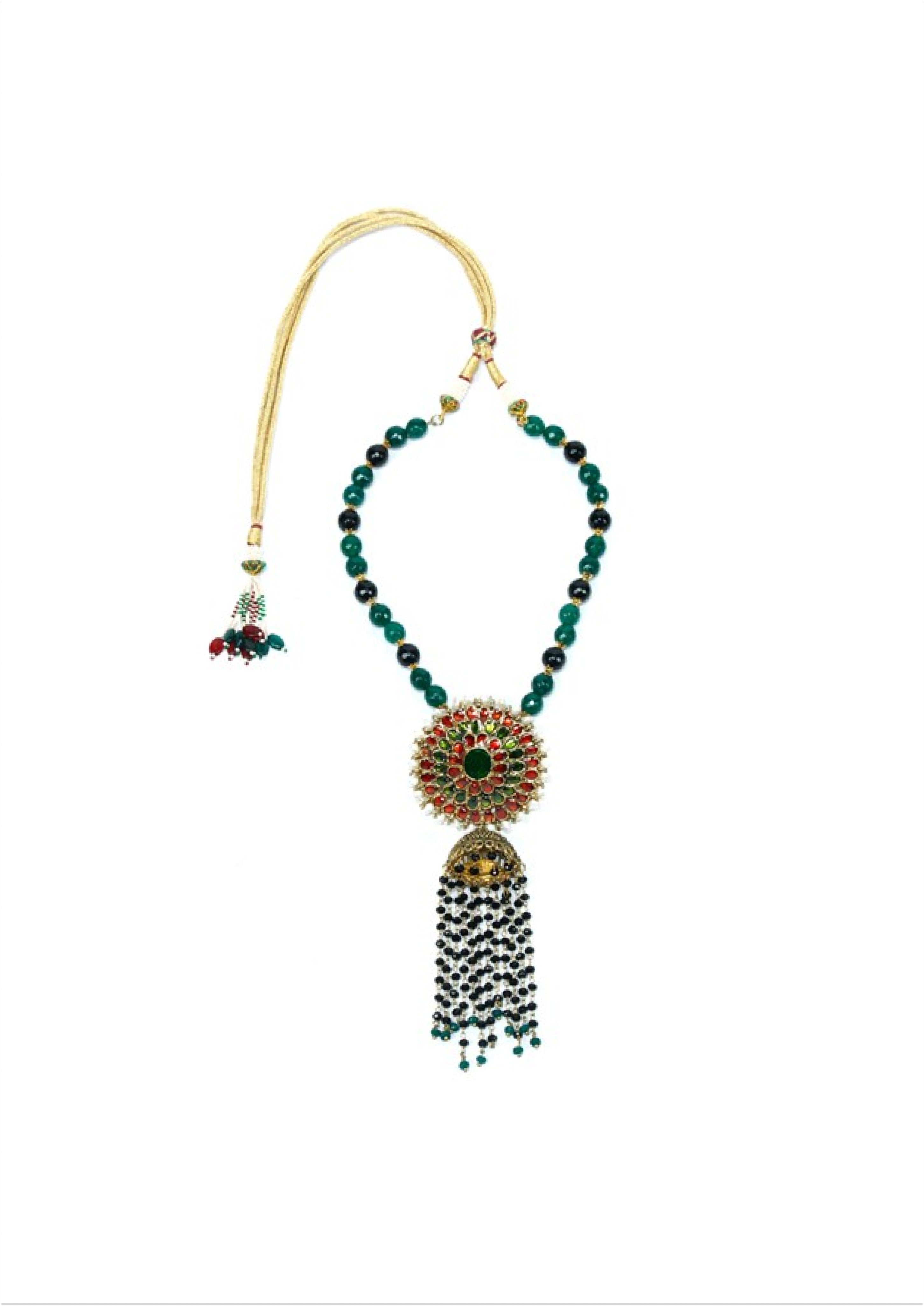 Victoria Necklace - Sustainable Brass with 22K Gold Plating, 160mm x 58mm Pendant