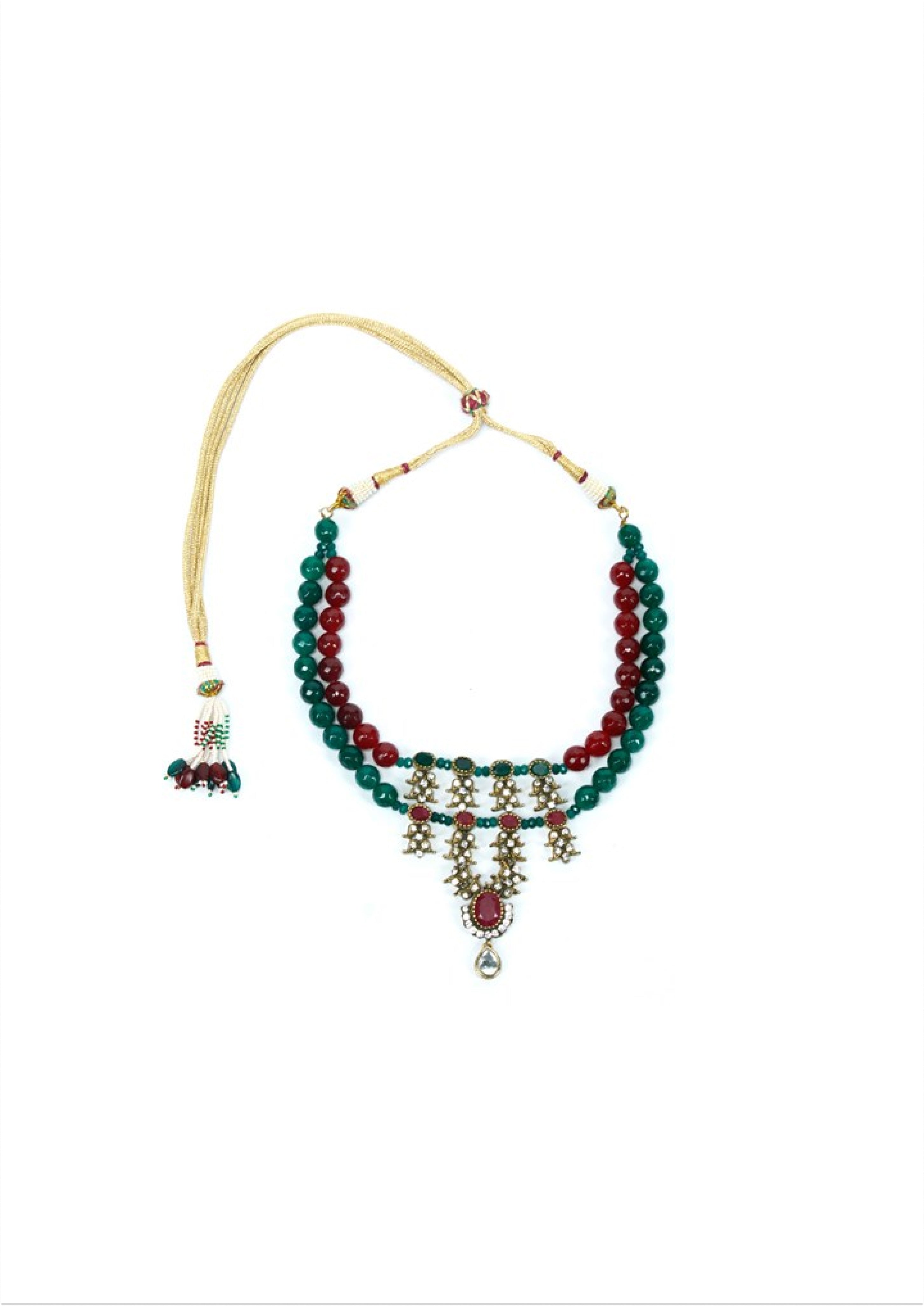 Victoria Necklace - Handmade Brass with 18K Gold Plate, 85mm x 65mm Pendant