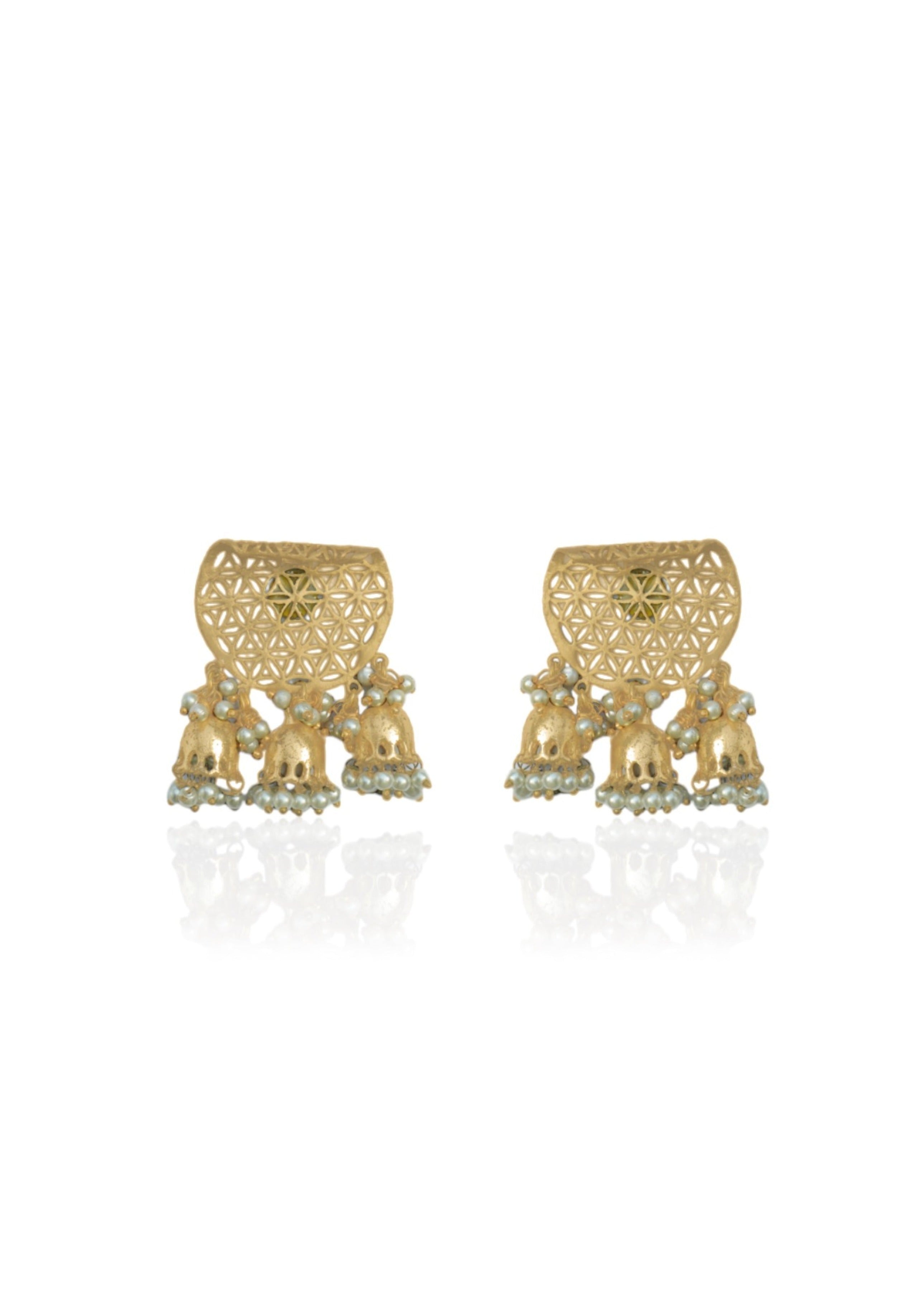 Handcrafted Earrings – 47mm Drop with Elegant 18K Gold Plating
