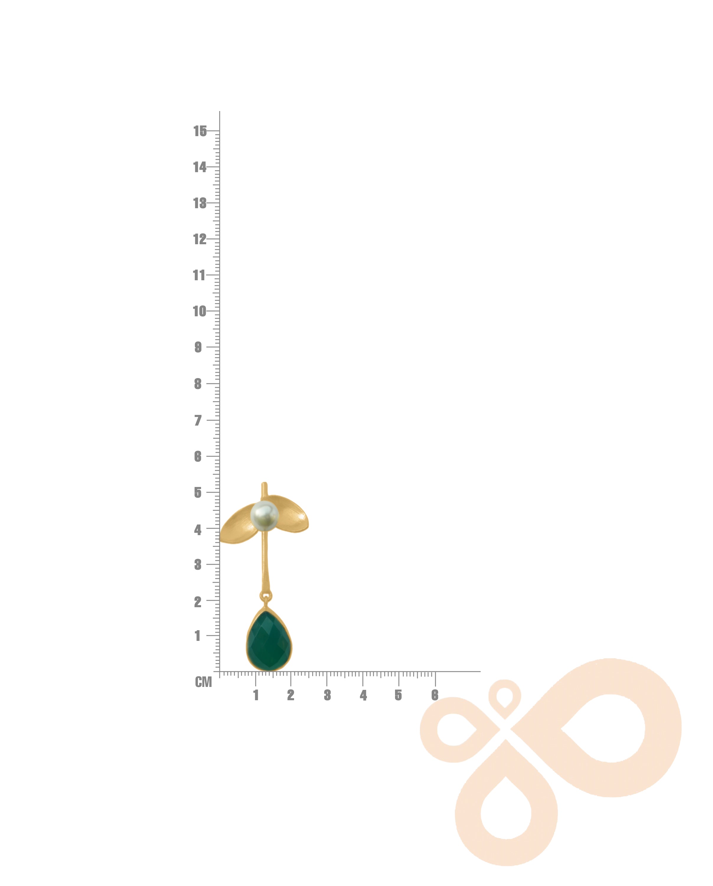 Nature Earrings - 53mm Height with 18K Gold-Plated Finish