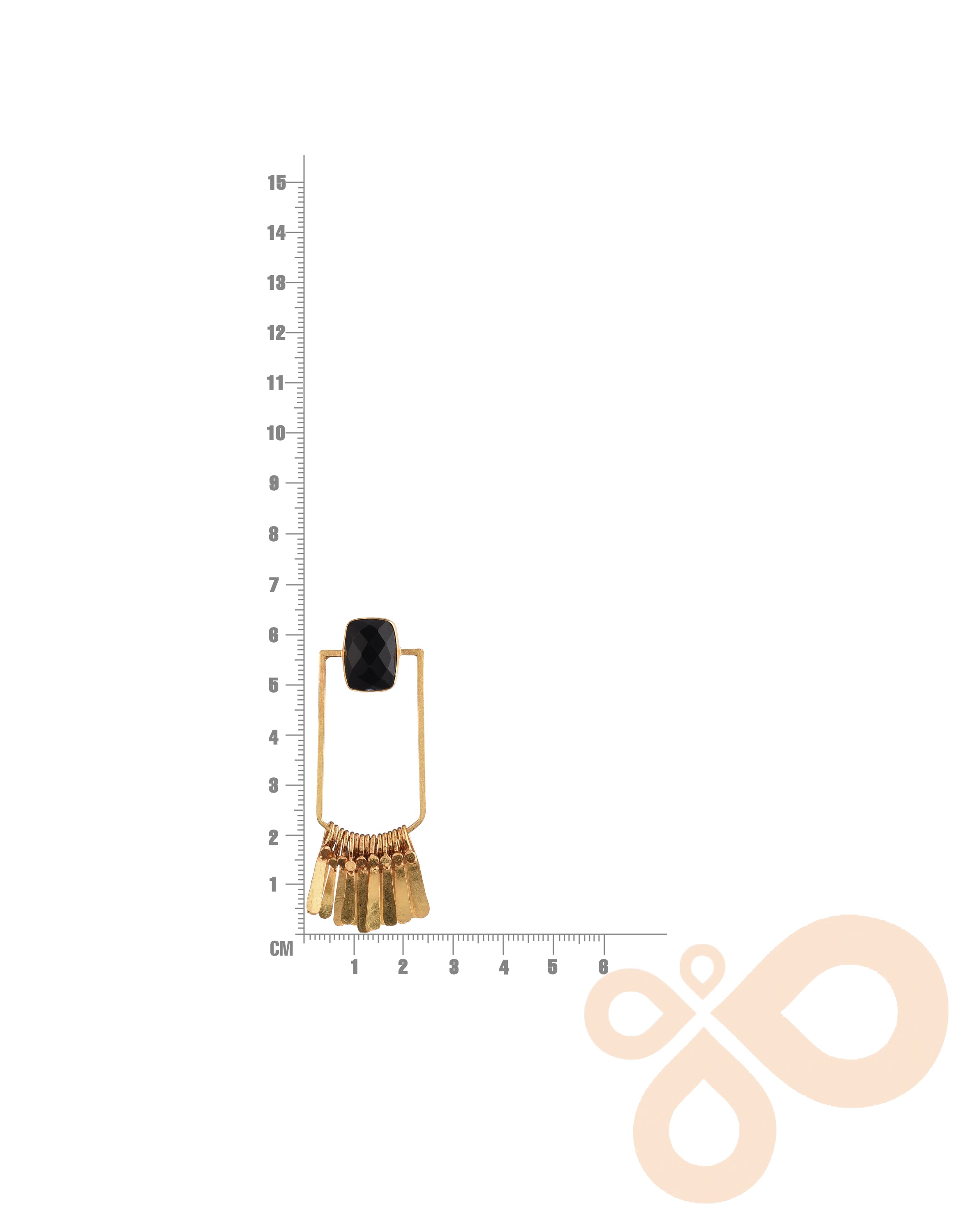 Chic Handmade Fringe Earrings – 63mm Height with 18K Gold-Plated Brass