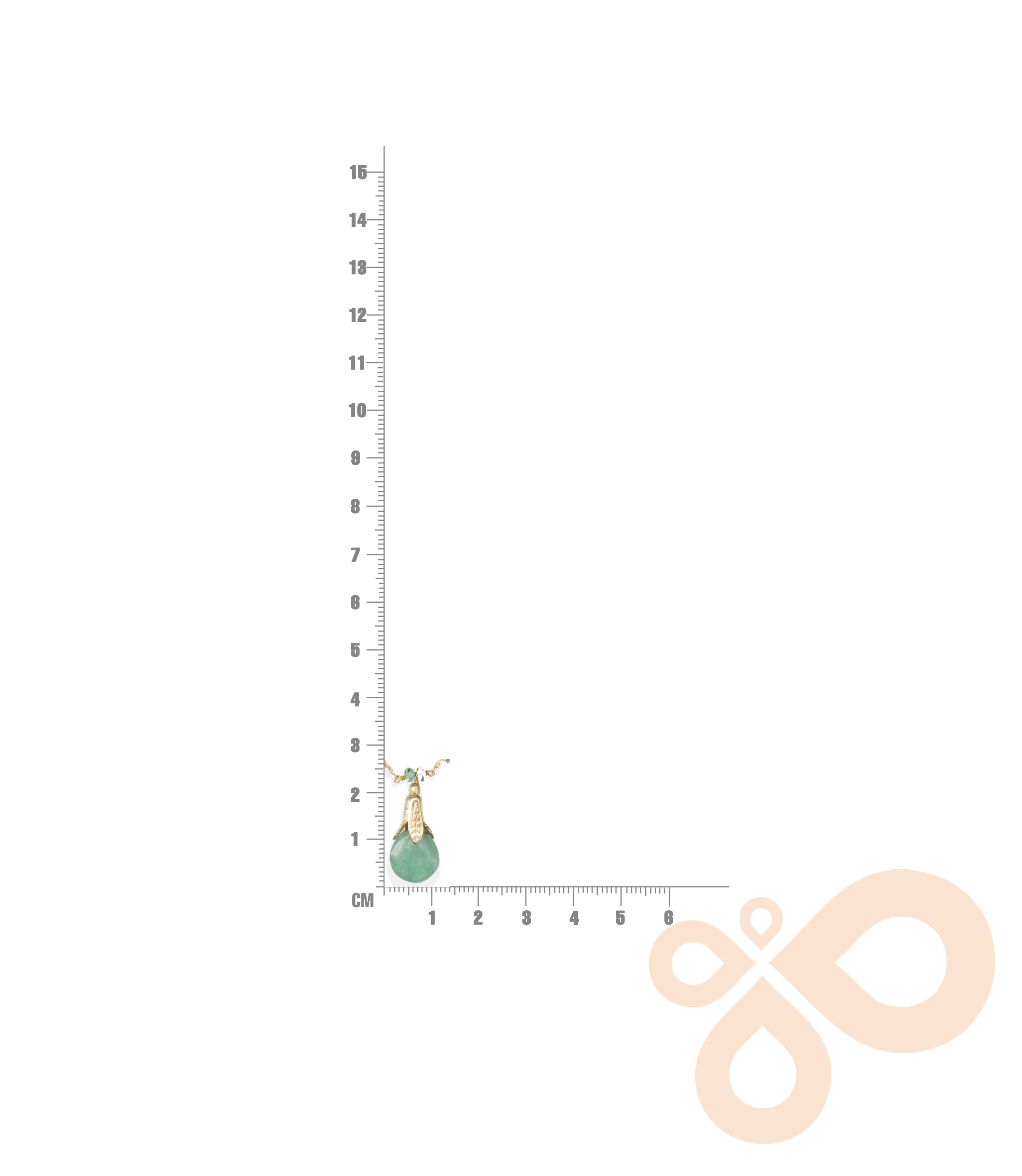 Fine One Necklace: Elegant Emerald with Natural Stones