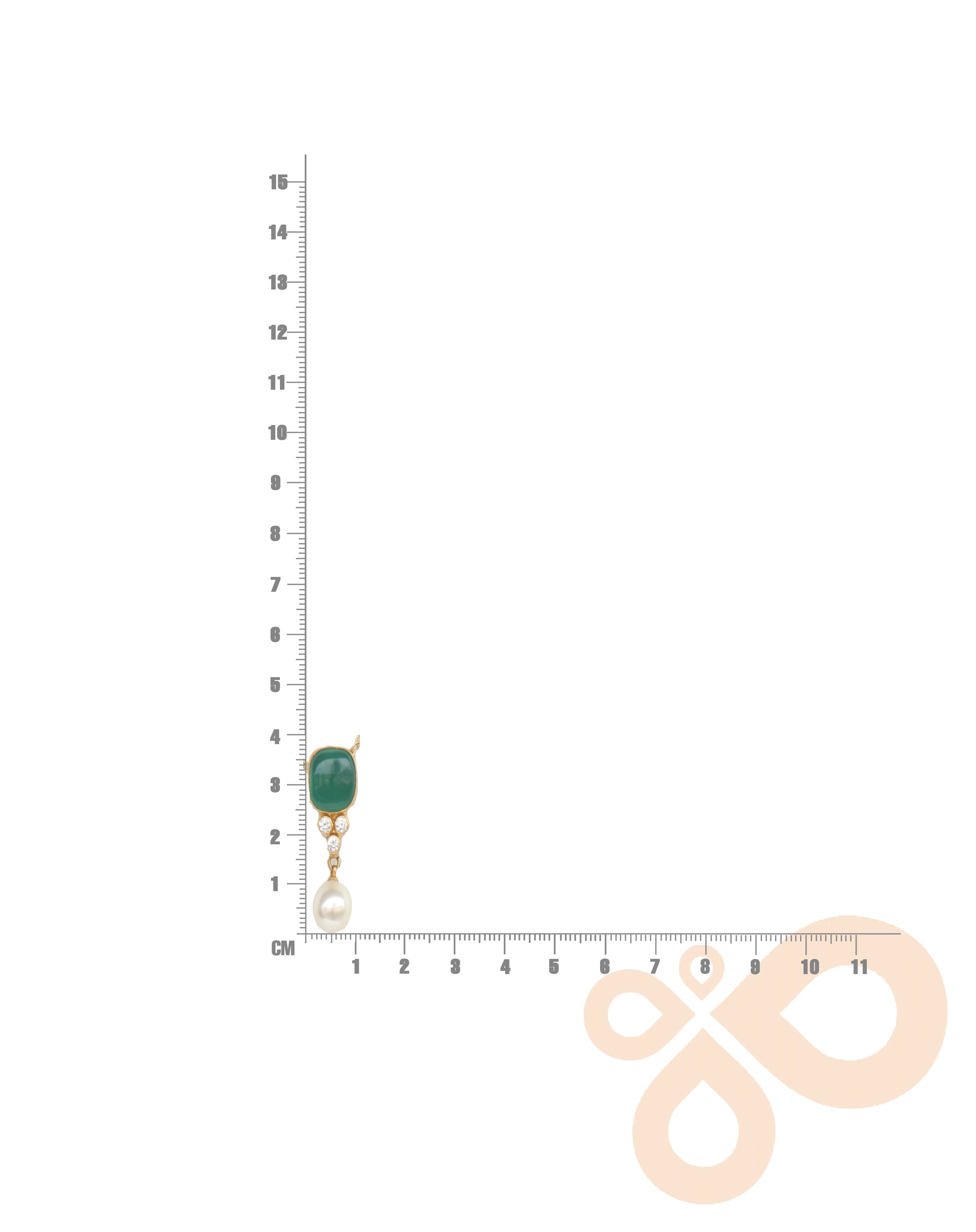 Fine One Necklace: Radiant Green Onyx and Pearl Elegance