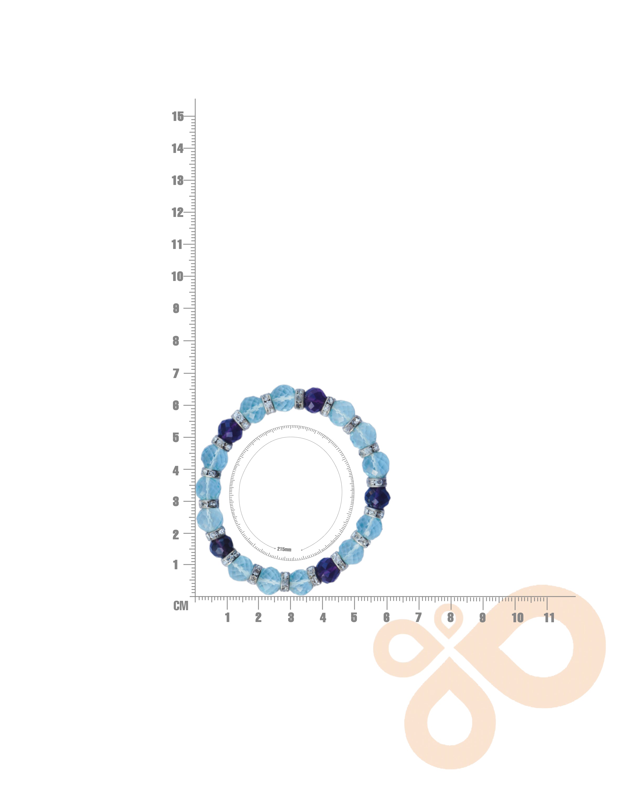 Lightweight 18K Gold Plated Bracelet with Natural Stones