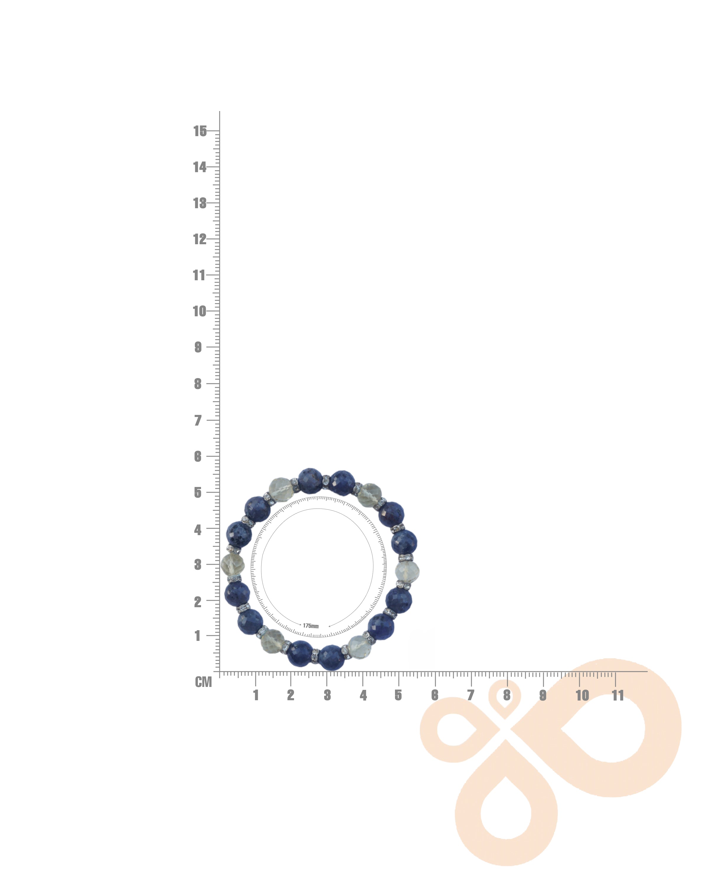 Everyday 18K Gold Plated Bracelet with Natural Stones - Lightweight & Ethically Handmade