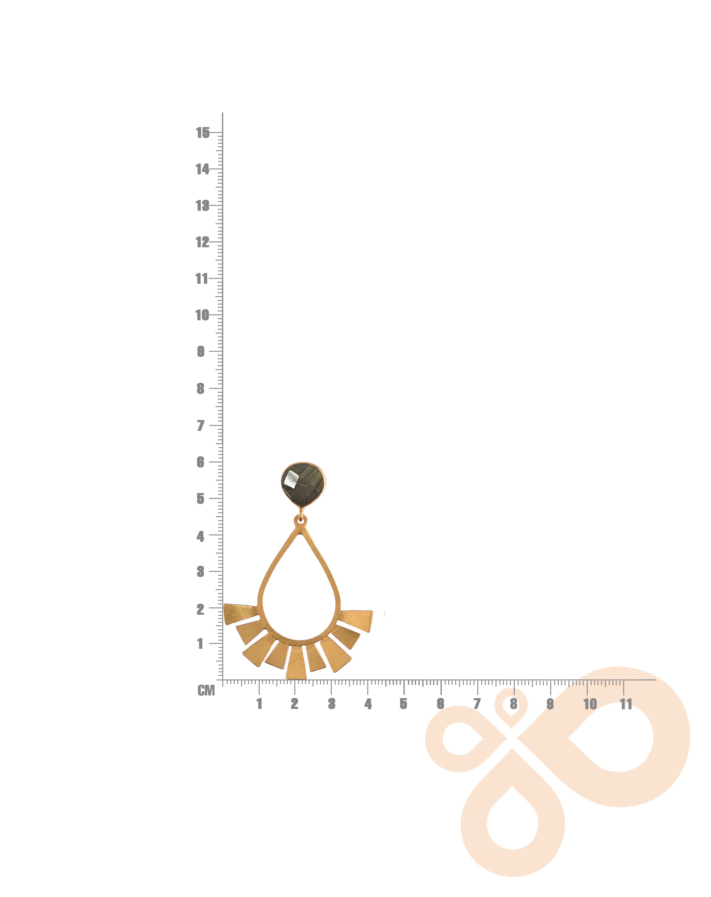 Metal Blast Earrings with 22K Gold-Plated, Handmade in India