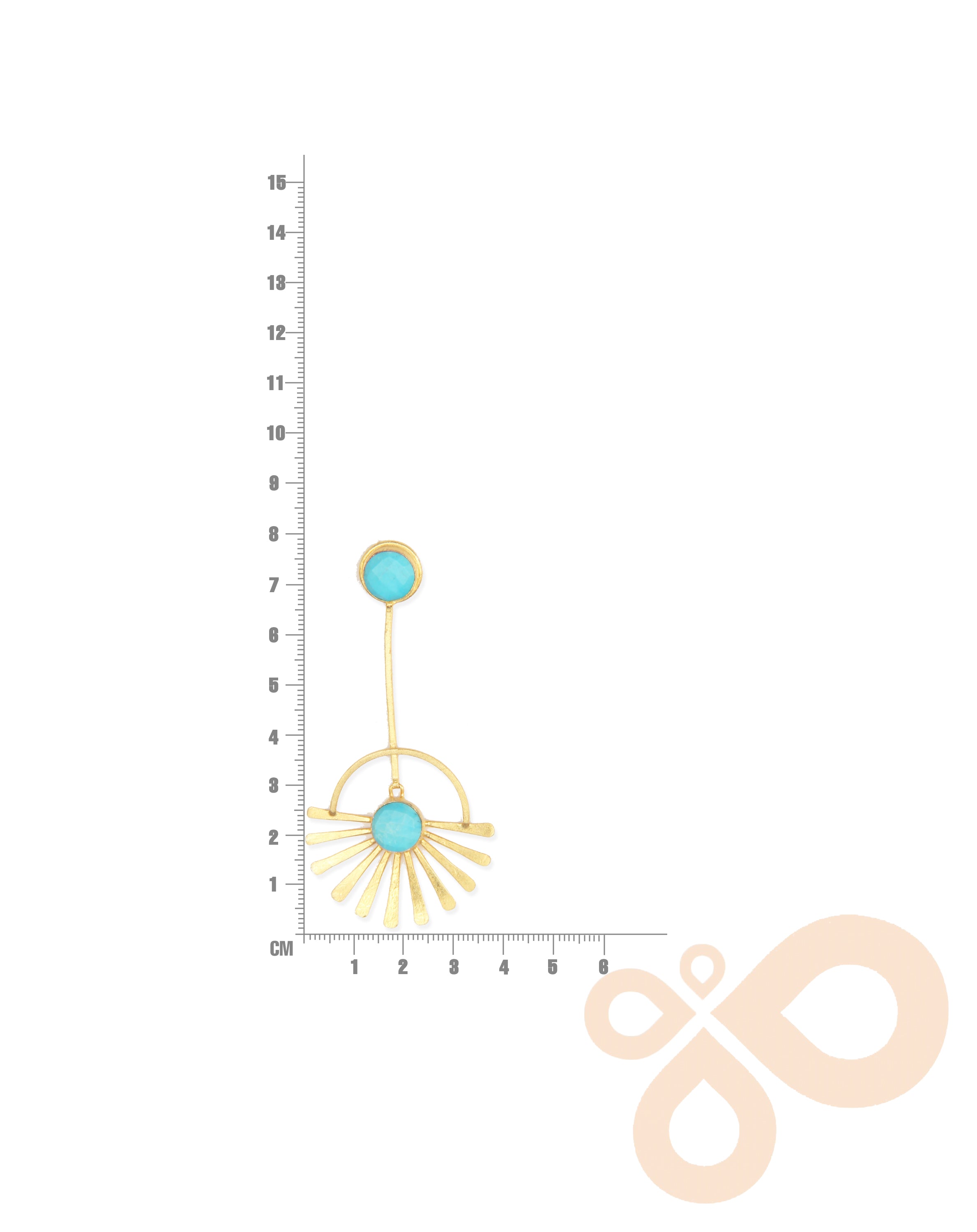 Elegant Handmade Fringe Earrings – 79mm Length, 18K Gold-Plated Finish