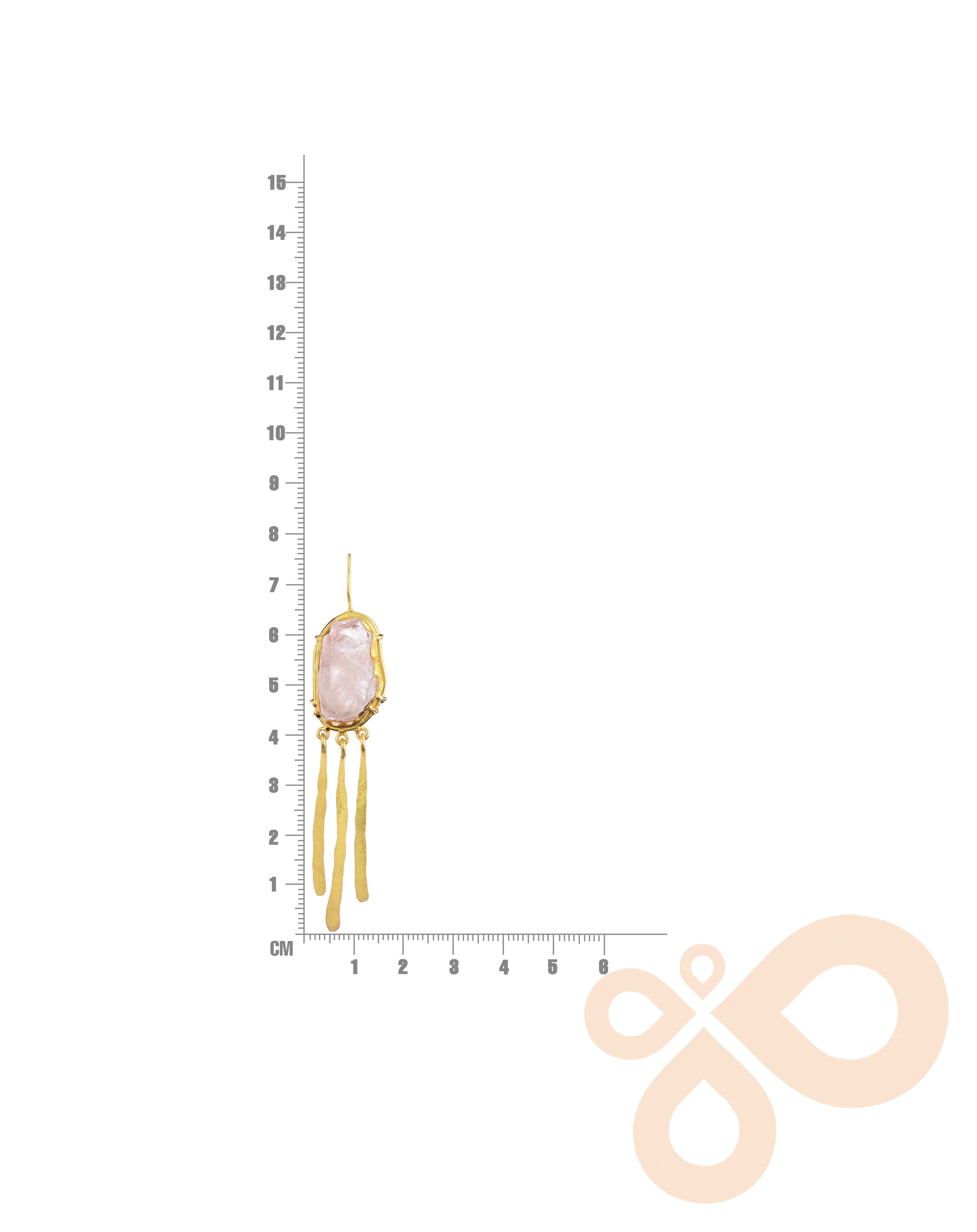Long Fringe Earrings – 76mm Drop, Handmade with 18K Gold-Plated Finish