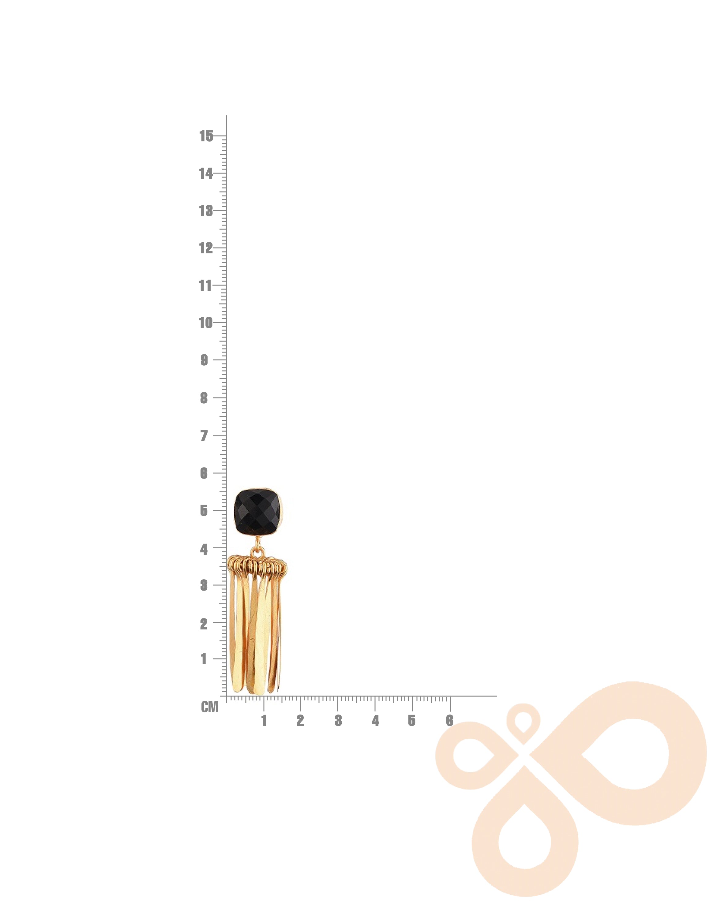 Handcrafted Fringe Earrings – 55mm Height, 18K Gold-Plated Design