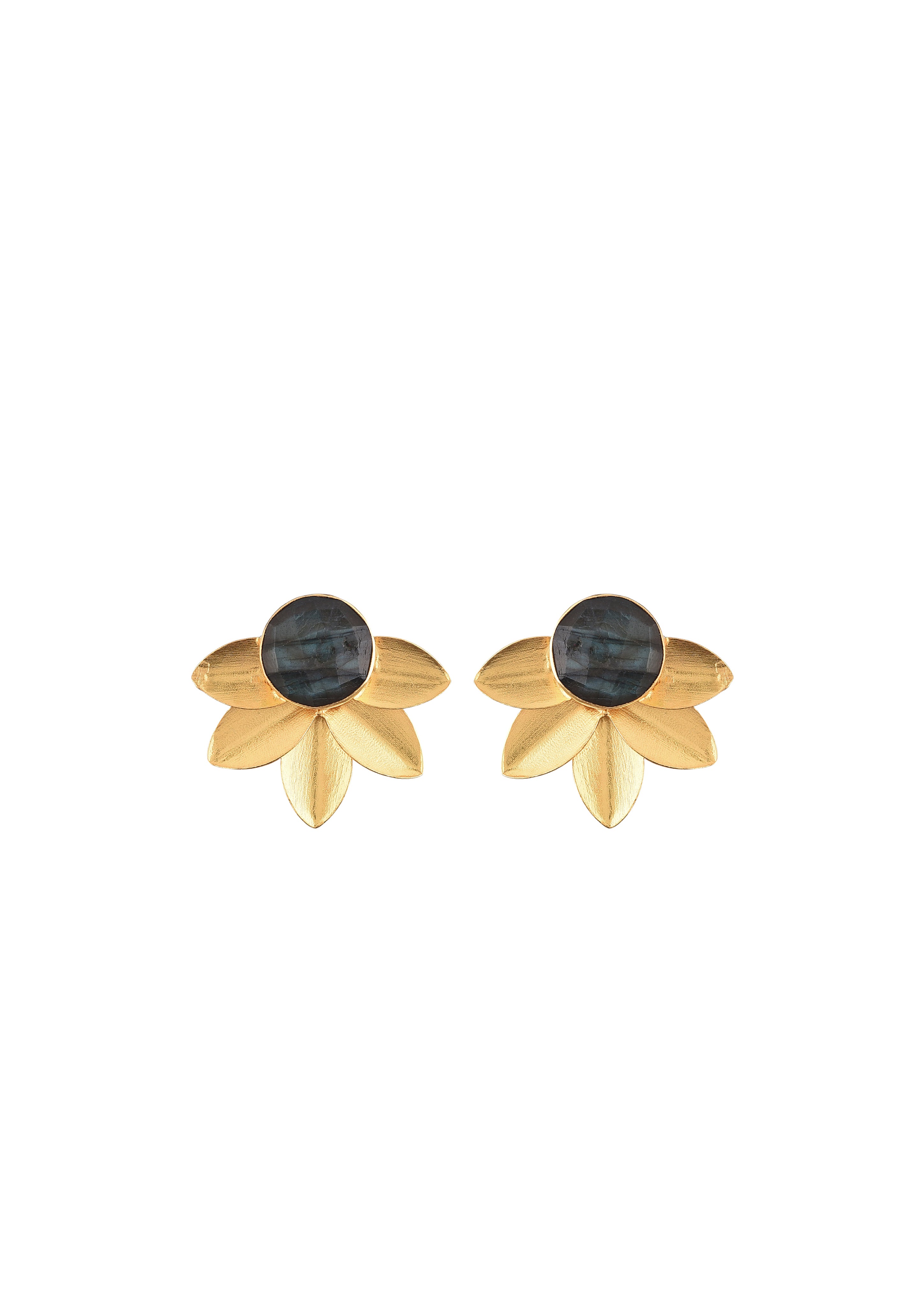 Petite Nature Earrings – 29mm Drop, Handcrafted with 18K Gold-Plated Elegance