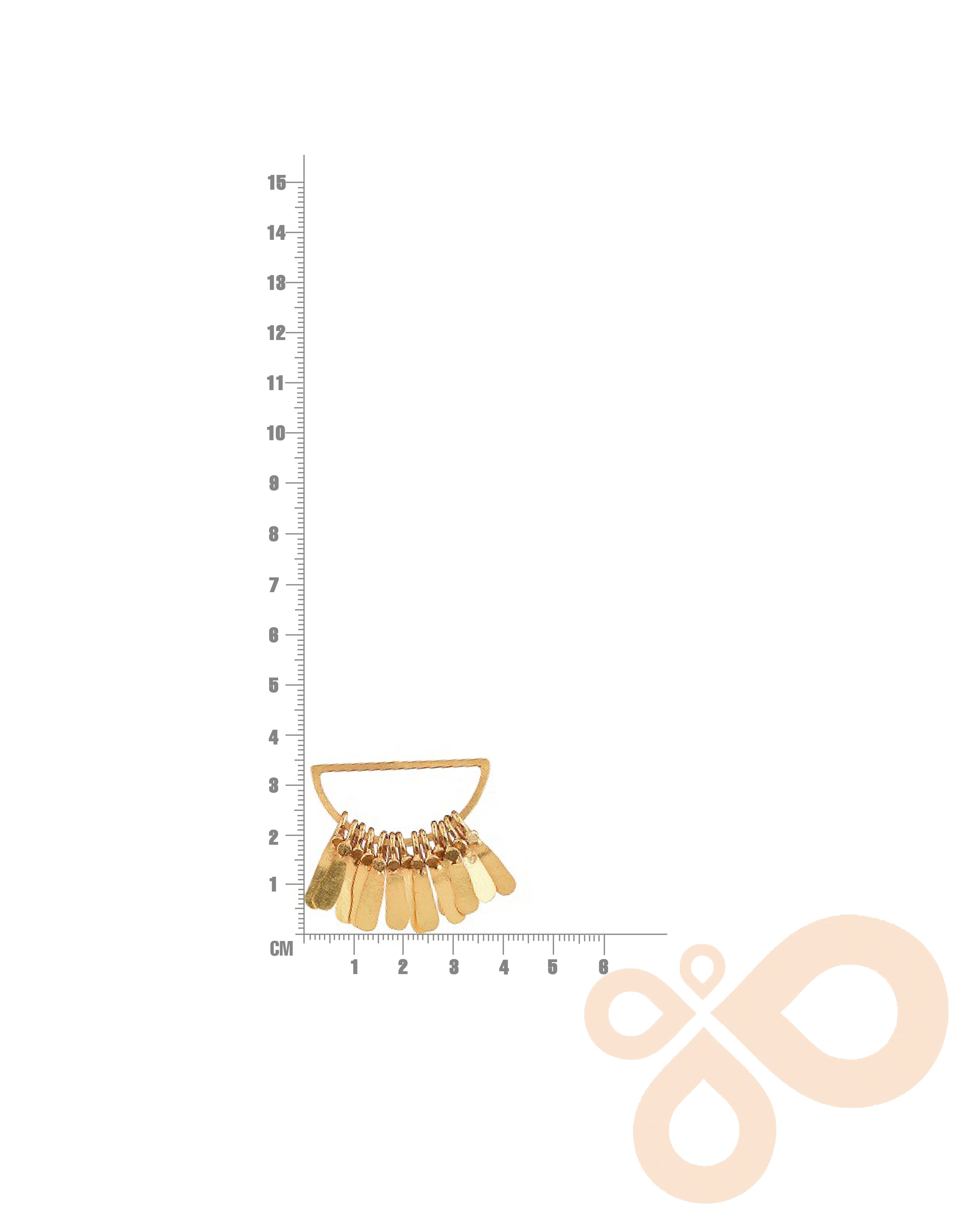 Minimalist Handmade Fringe Earrings – 35mm Drop, 18K Gold-Plated Brass