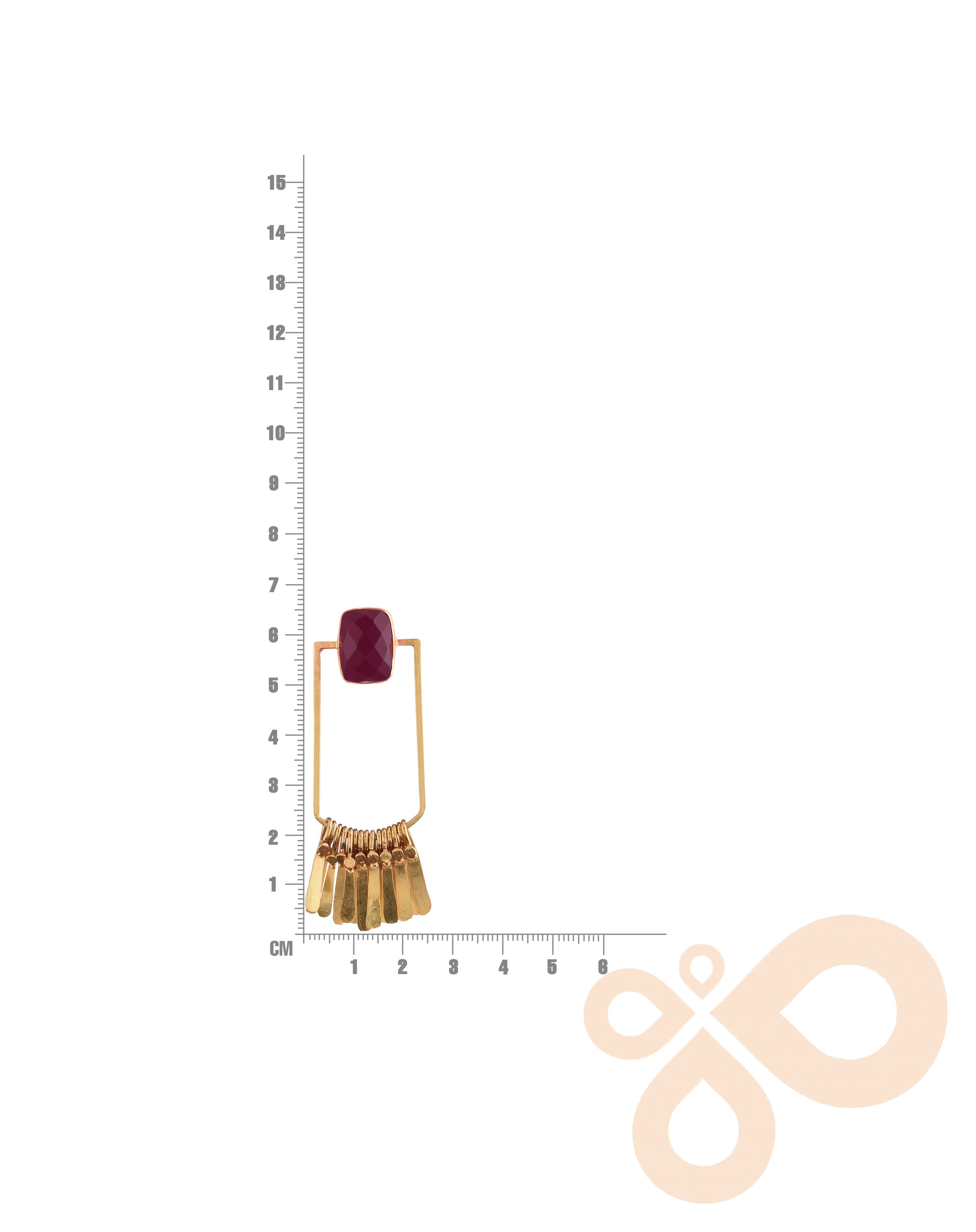 Unique Fringe Earrings – 65mm Height with 18K Gold-Plated Finish