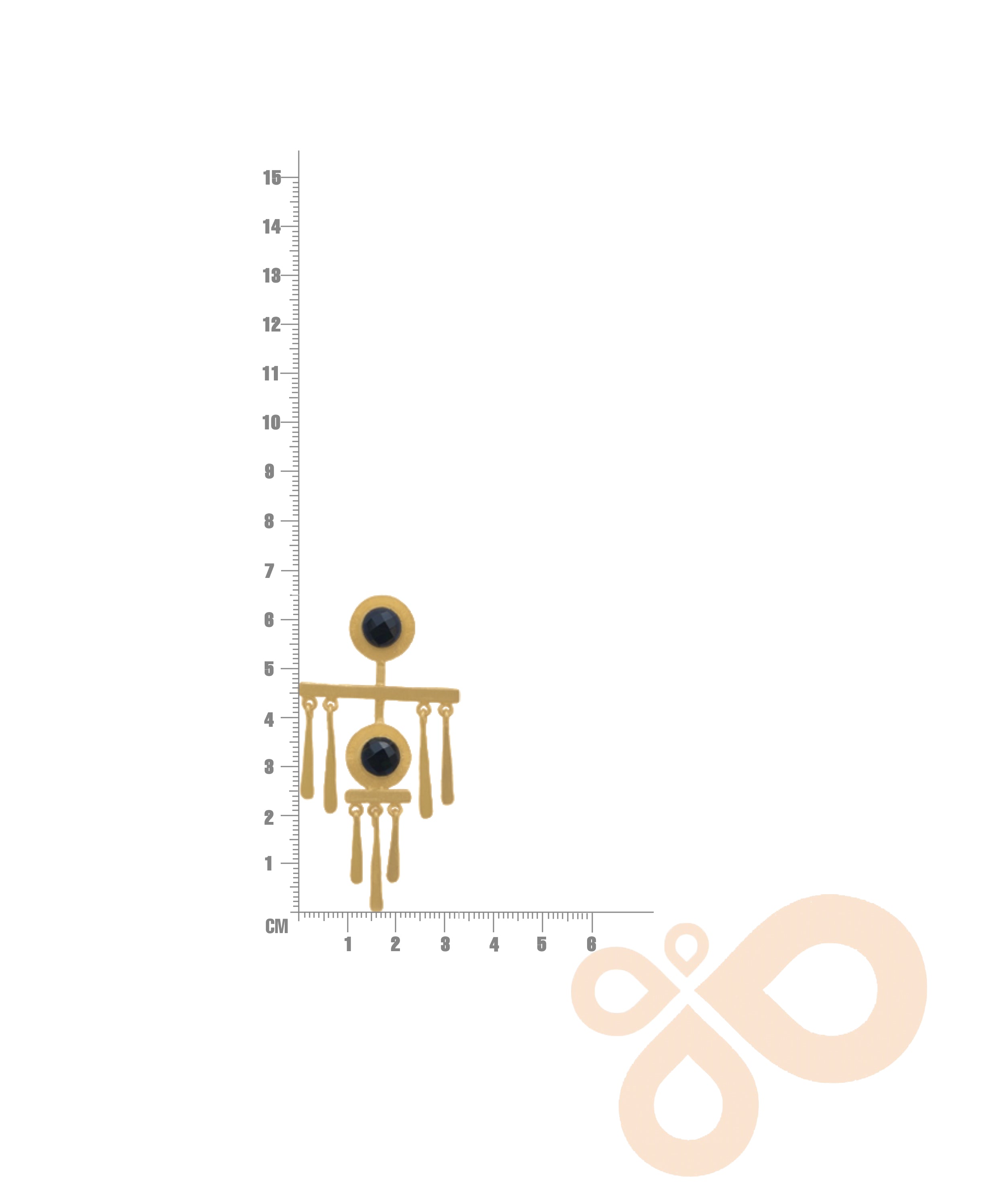 Handmade Fringe Earrings 22K Gold Plating