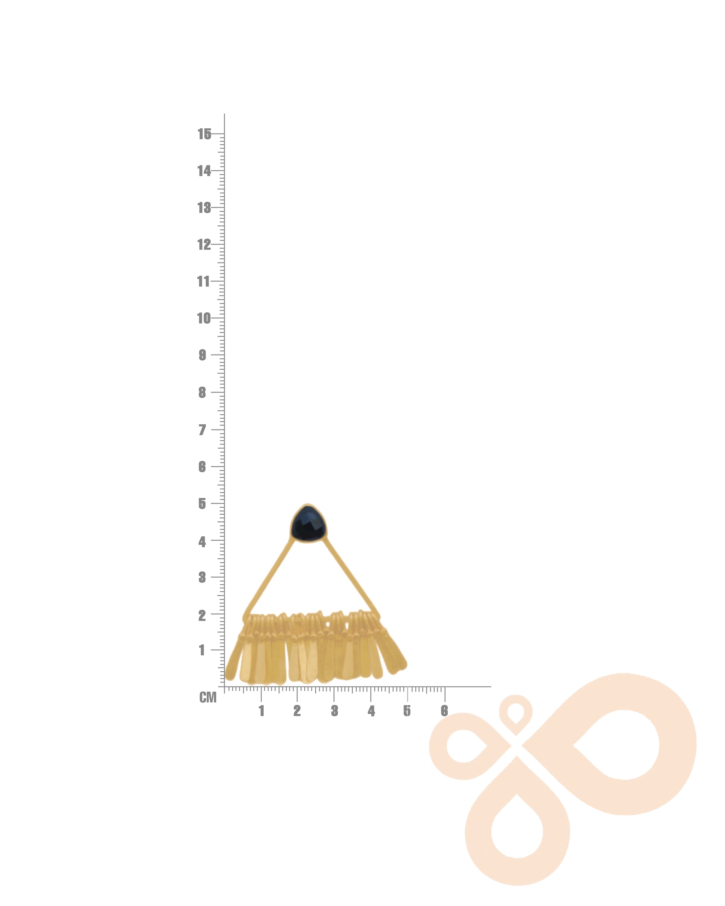 Handmade Fringe Earrings For Women 50mm Height with 22K Gold-Plated Finish