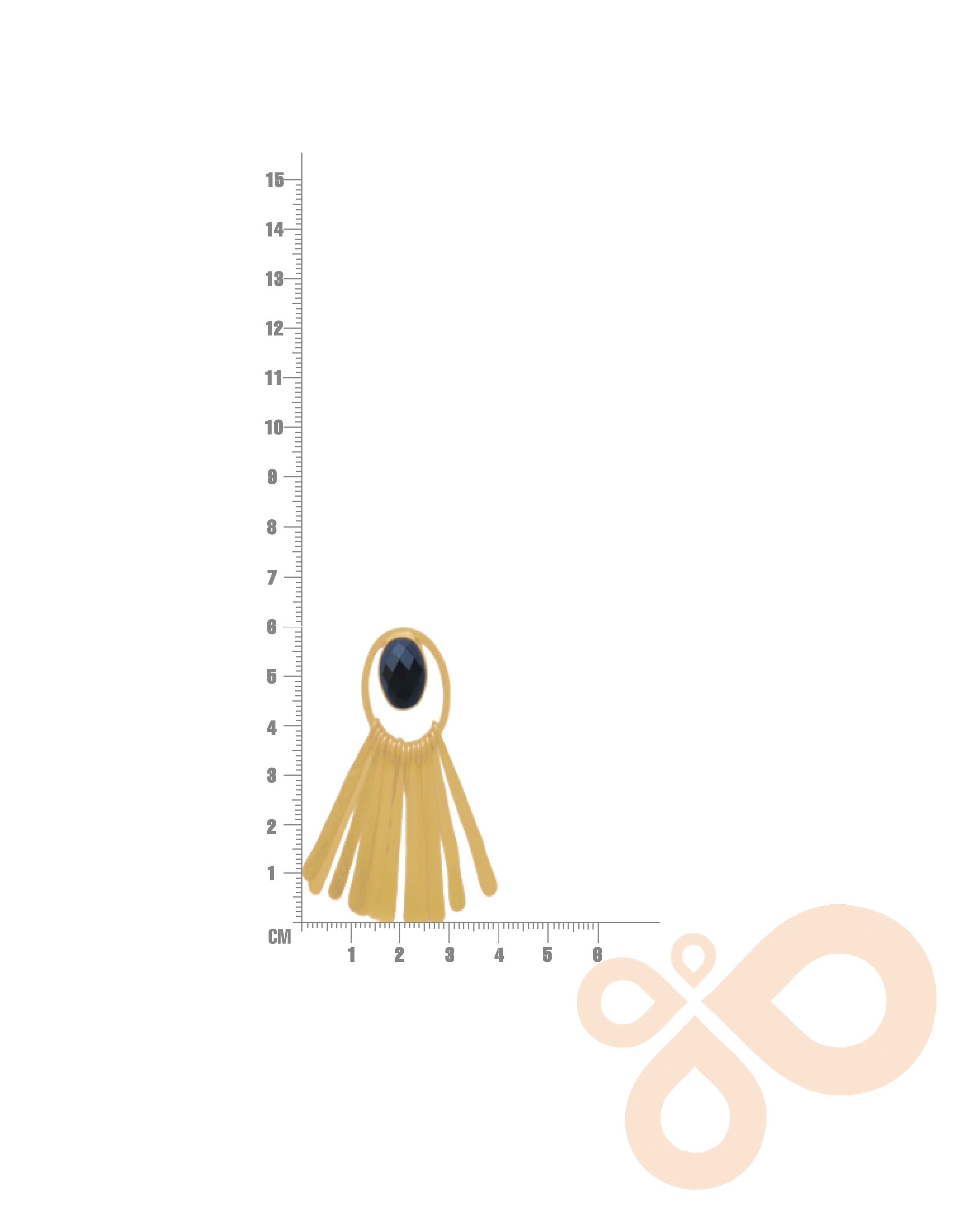 Handmade Fringe Earrings For Women 60mm Height with 18K Gold-Plated Finish