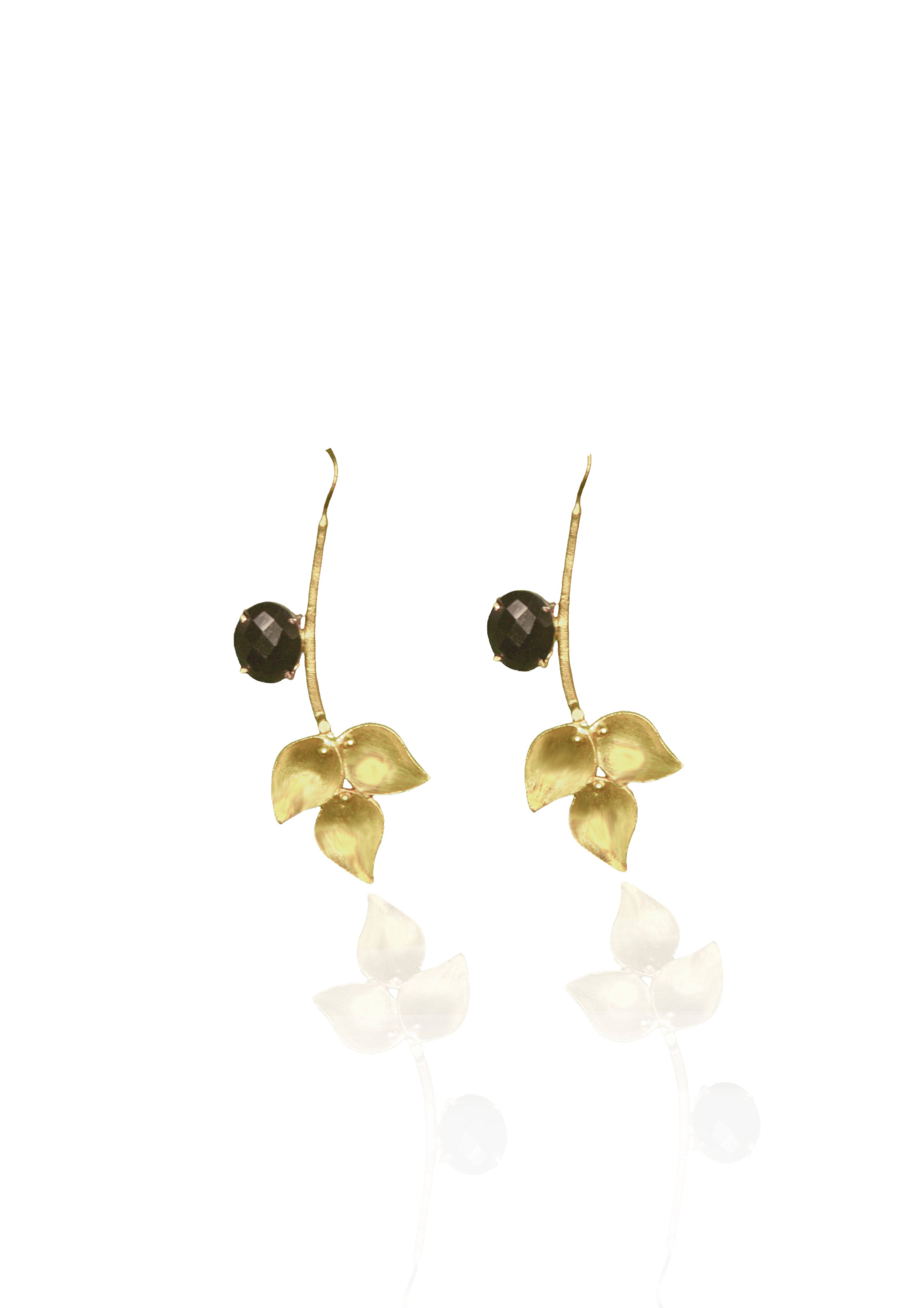 Nature Earrings – 73mm Drop, 18K Gold-Plated Craftsmanship for Indian Style
